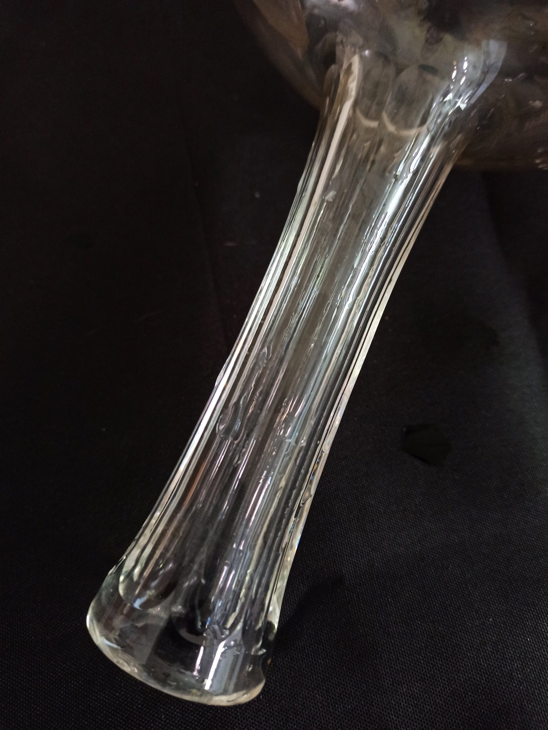 Victorian Flat Bottomed Etched Decanter. Very Good Condition. - Image 7