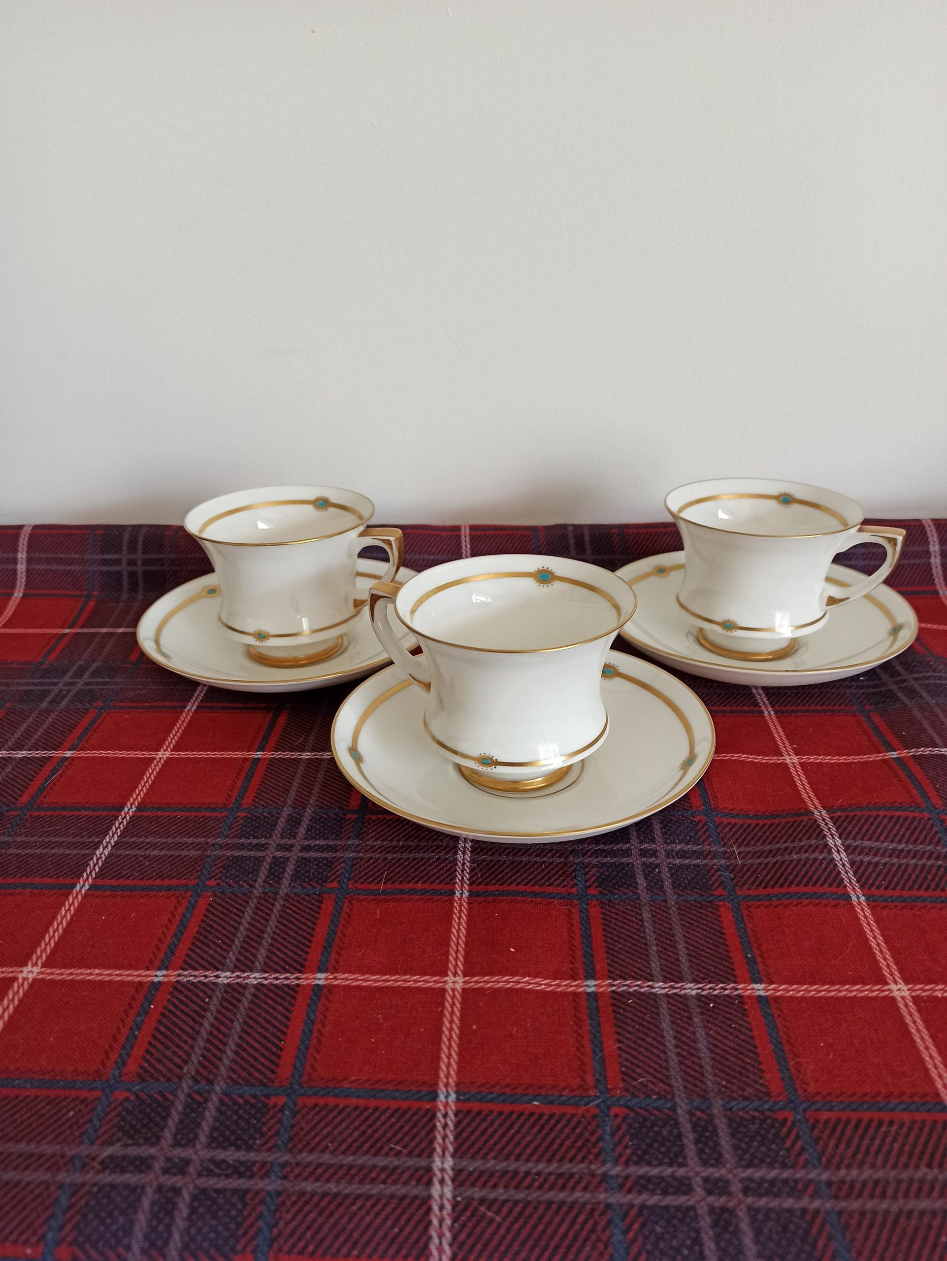 Art Deco Paragon Fine Bone China Teacups And Saucers. Very Good Condition. - Image 2