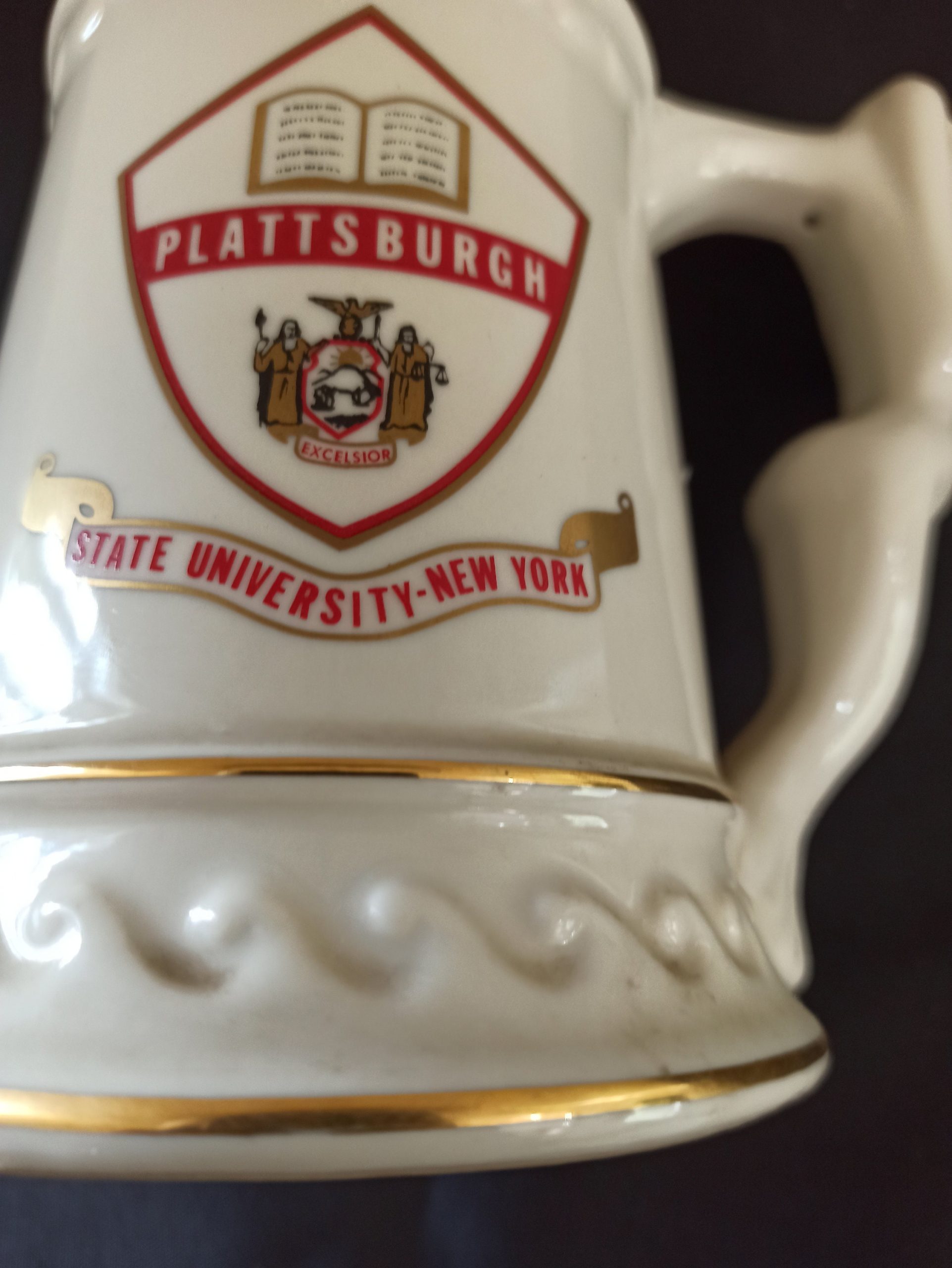 Vintage Ceramic Tankard. American Plattsburgh. Nude Lady Handle. Very Good Condition. - Image 7