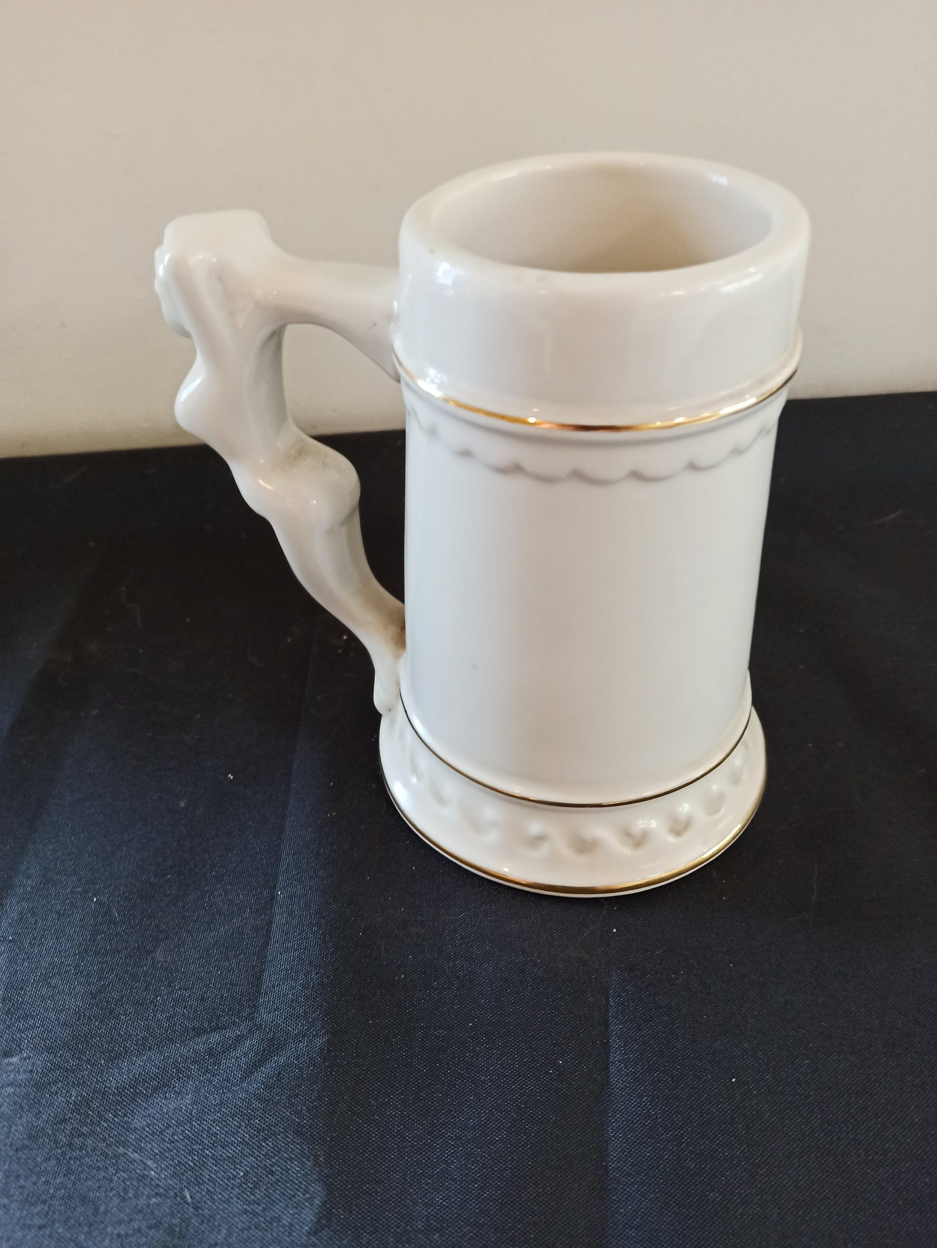 Vintage Ceramic Tankard. American Plattsburgh. Nude Lady Handle. Very Good Condition. - Image 4