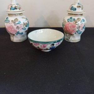 Two Miniature Vintage Ginger Jars.