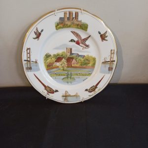Duchess Ascot Bone China Wall Plate. Hand Painted. Very Good Condition.