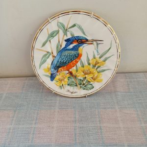 Vintage Kingfisher Wall Plate By Churchills of England. Very Good Condition.