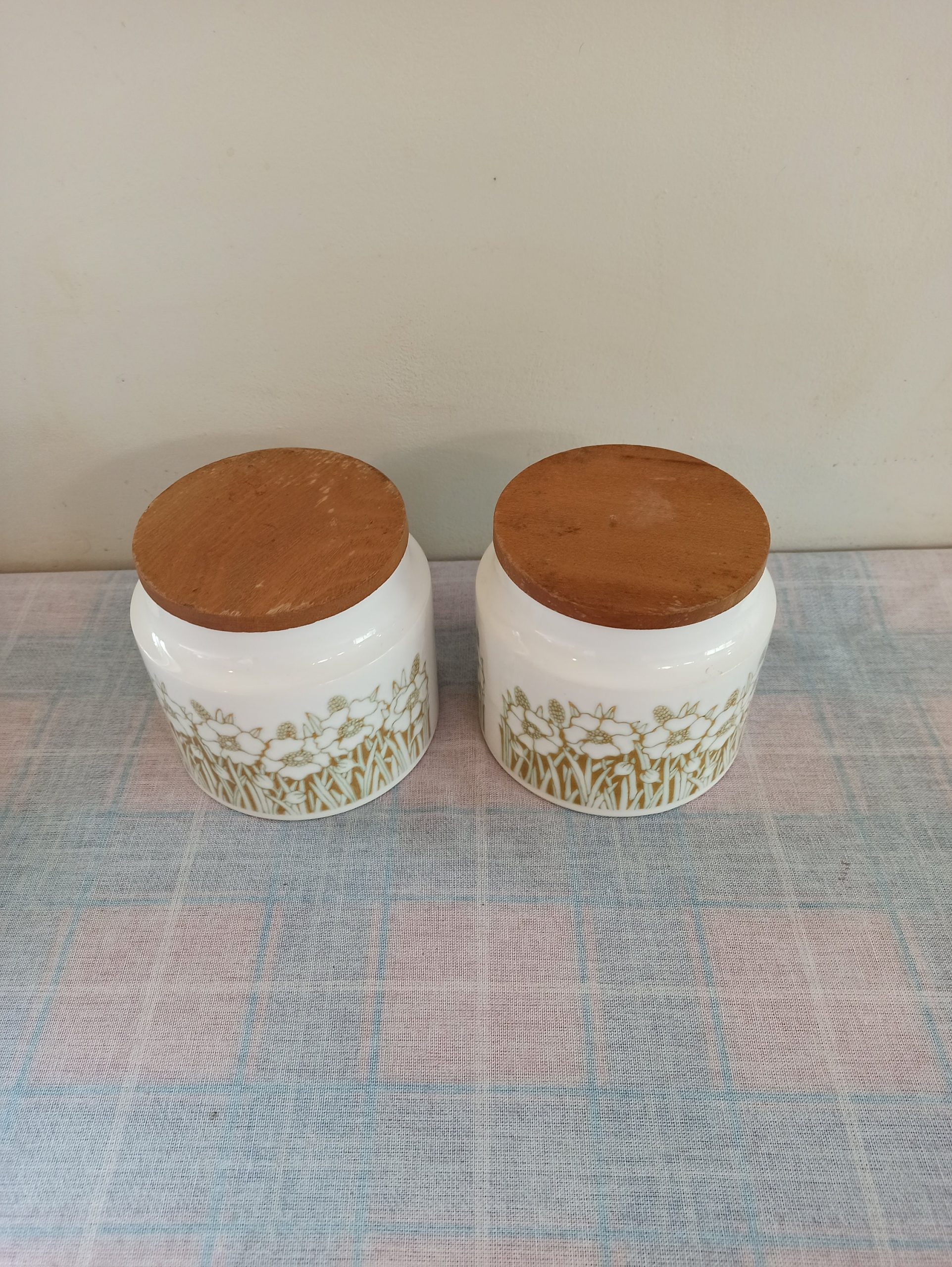 Vintage Hornsea Fleur Storage Jars with Sealed Lids. Good Condition. - Image 3