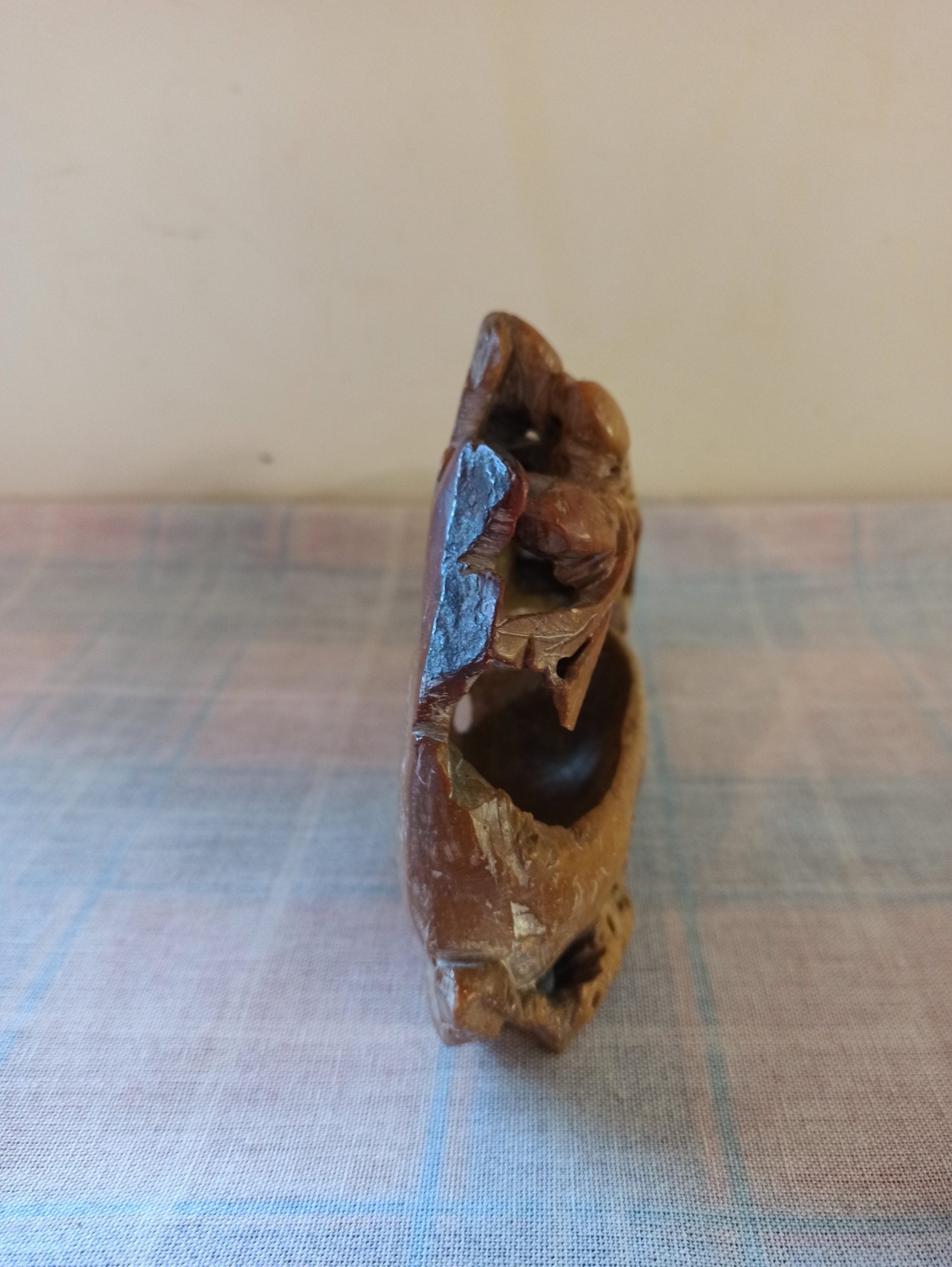 Carved Stone Decorative Mantle Posy Vase. Good Condition. - Image 7