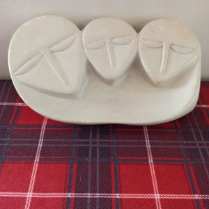 Vintage Kenyan Carved Stone Decorative Ornament. Very Heavy. Possibly For Trinkets.