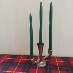 Metal Trio candlestick. Very Good Condition.