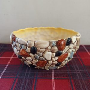 Retro Oval Sylvac Pebbled Planter - Good Condition