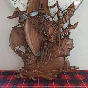 Ship Wall Plaque Decoration. Very Good Condition.