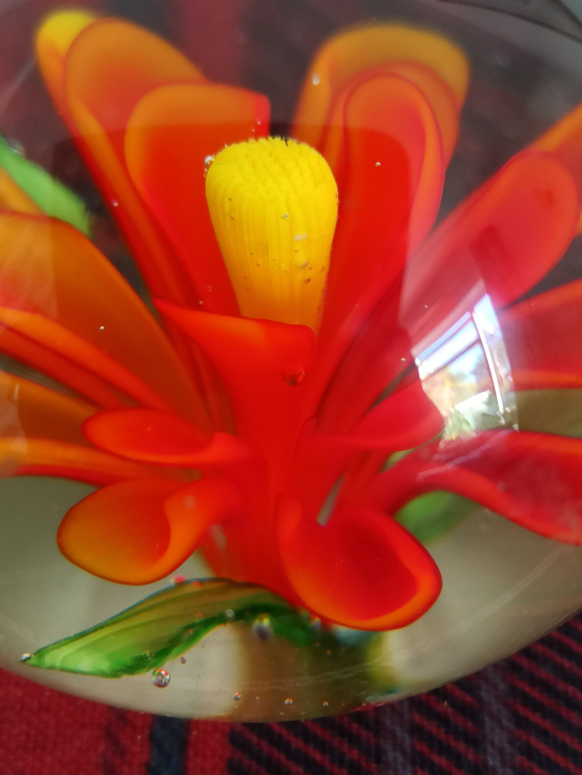 Pair of Orange Paperweights. Very Good Condition. - Image 7