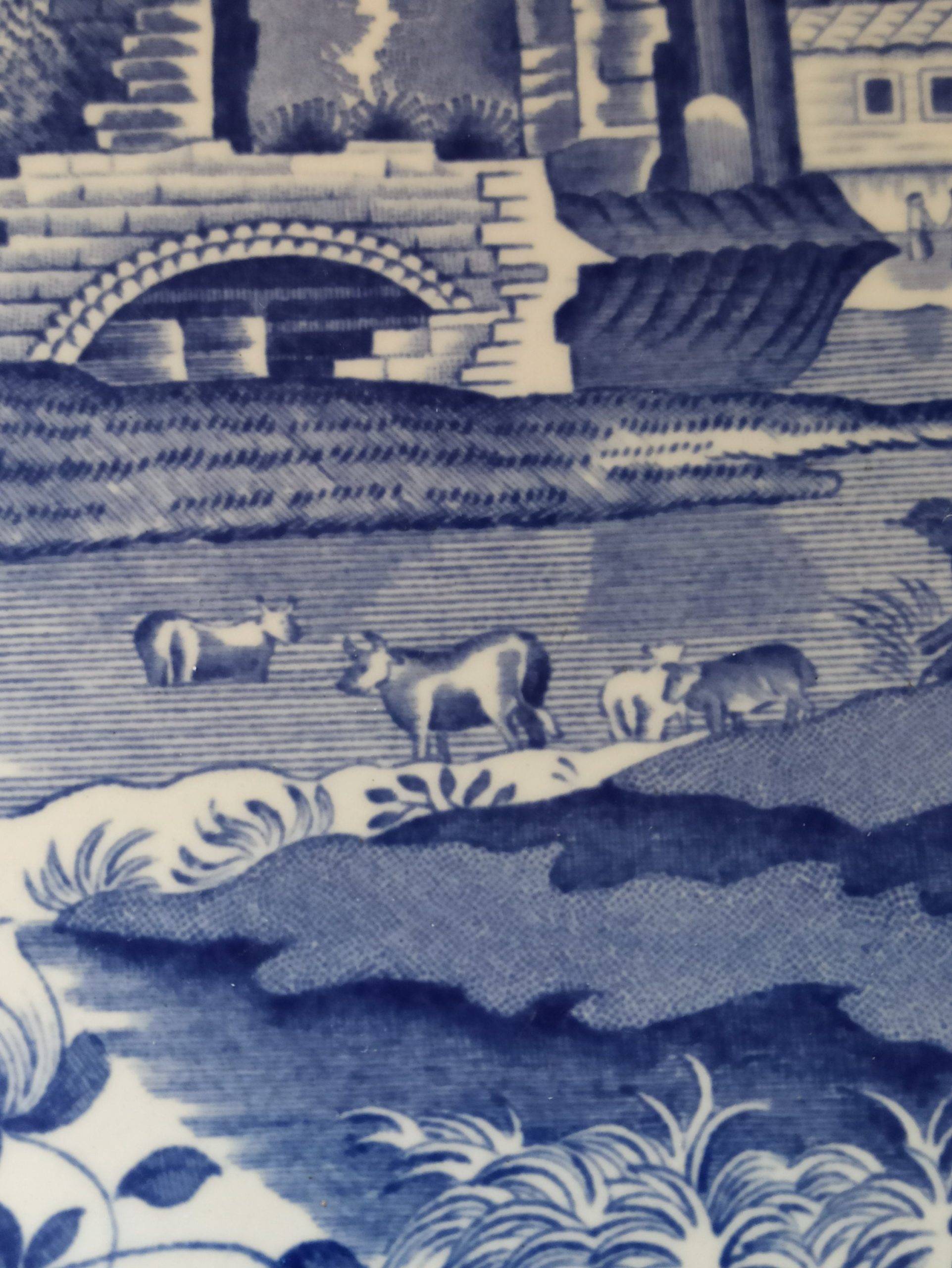 Vintage Italian Spode Charger. Blue And White. Very Good Condition. - Image 8