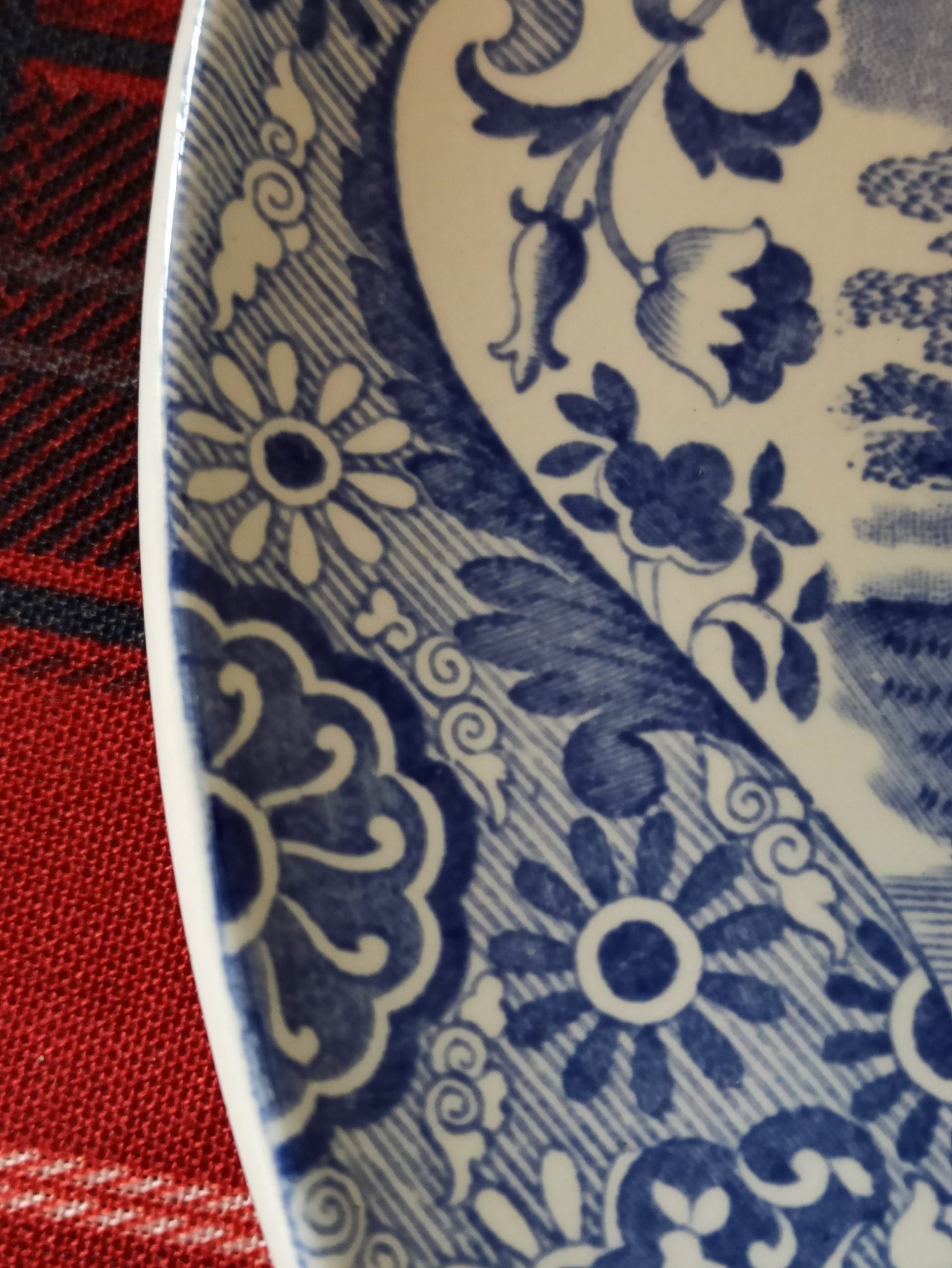 Vintage Italian Spode Charger. Blue And White. Very Good Condition. - Image 10