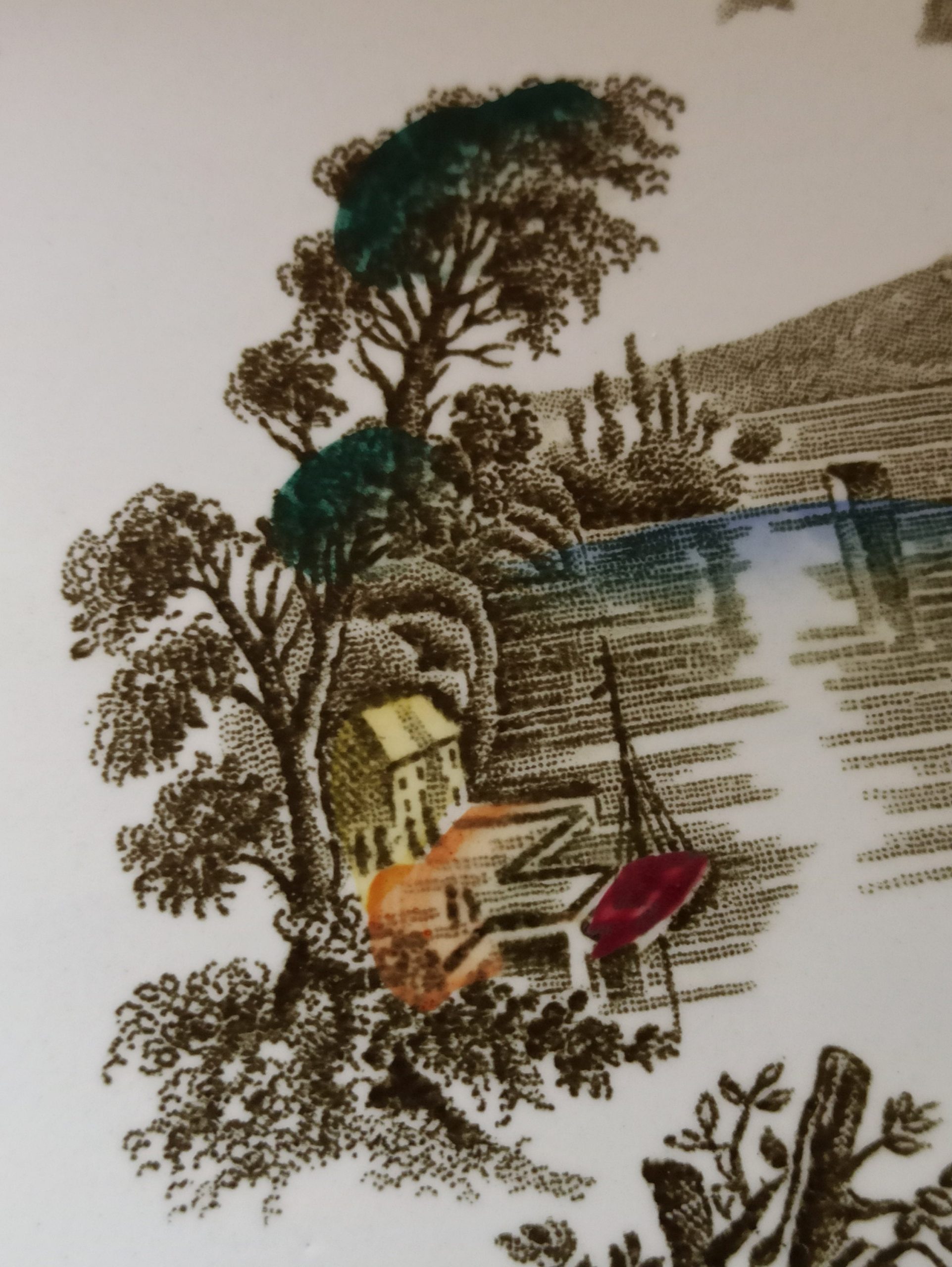 Ridgeway Decorative Sandwich / Cake Serving Plate. Excellent Condition. Hallowell Bay of Quinte. - Image 10