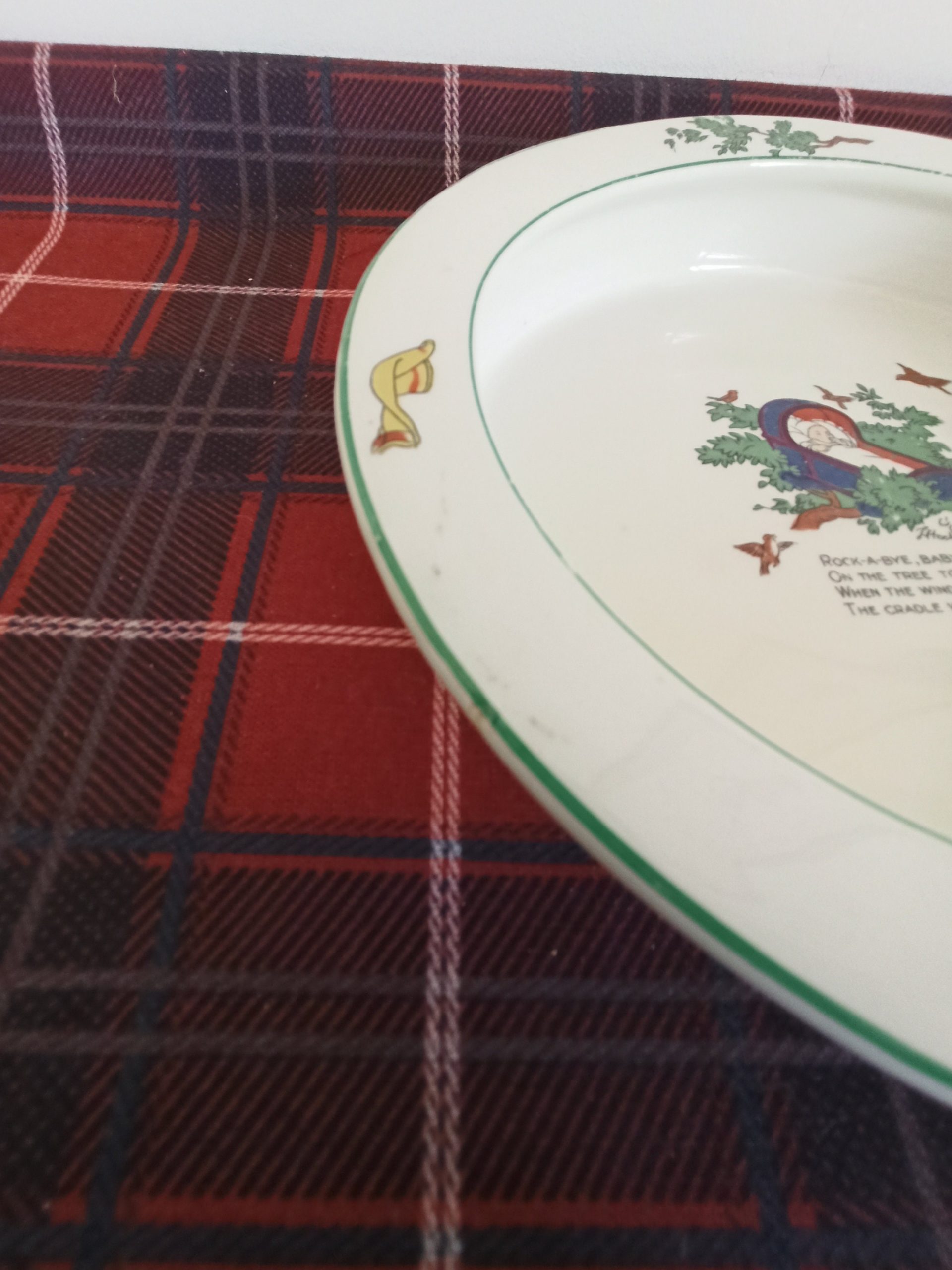 John Maddock & Sons, Rock A Bye Baby Feeding Bowl. 1880 - 1896. Very Good Condition. - Image 6