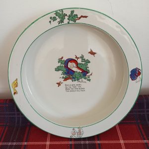 John Maddock & Sons, Rock A Bye Baby Feeding Bowl. 1880 - 1896. Very Good Condition.