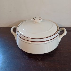 Vintage Lidded Vegetable Tureen. Made in Japan. 'Elegance' Collection. Bavarian Brown Pattern.