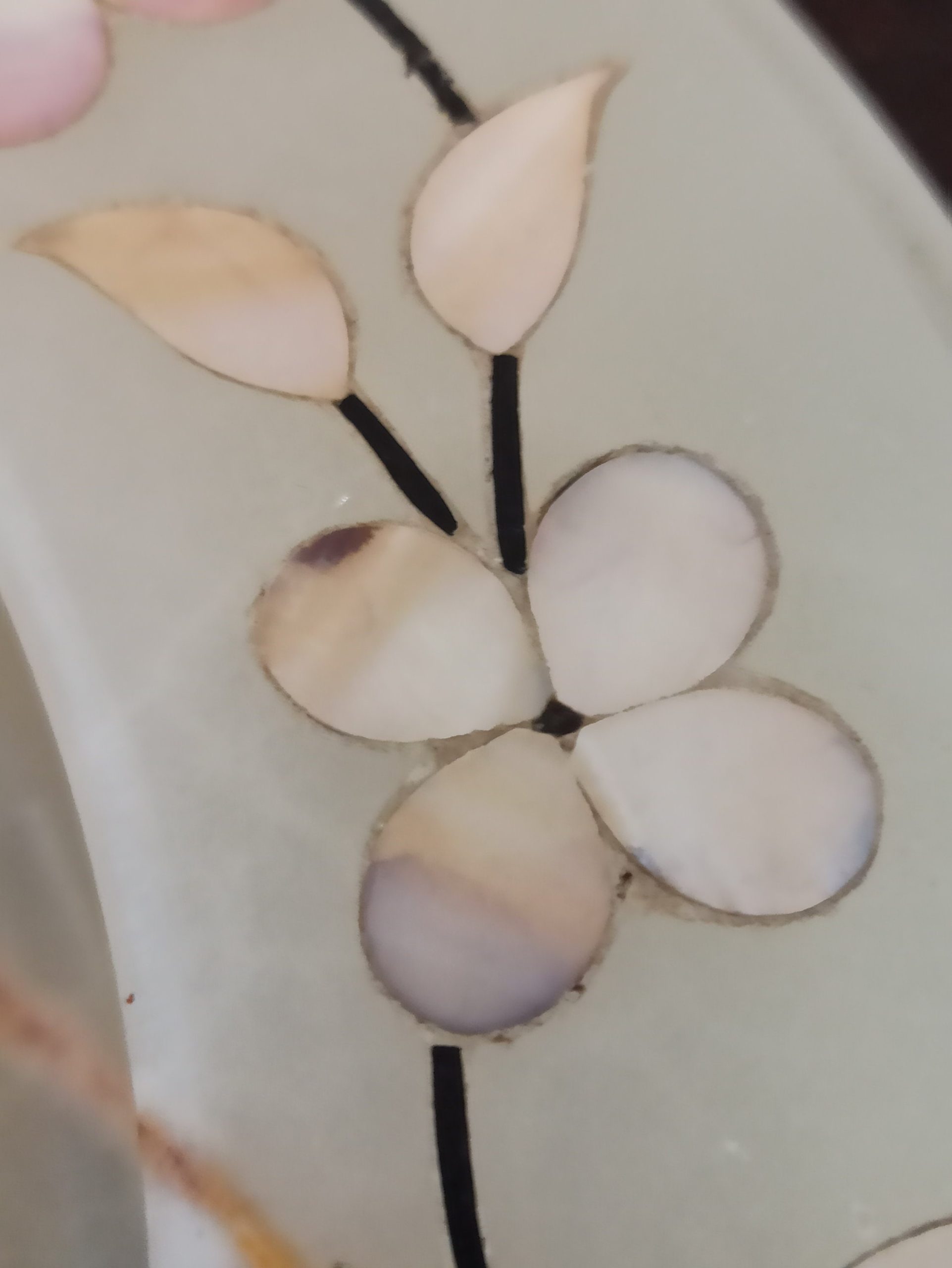 Vintage Onyx Turned Decorative Dish, With Mother of Pearl Inlay Very Good Condition. - Image 7
