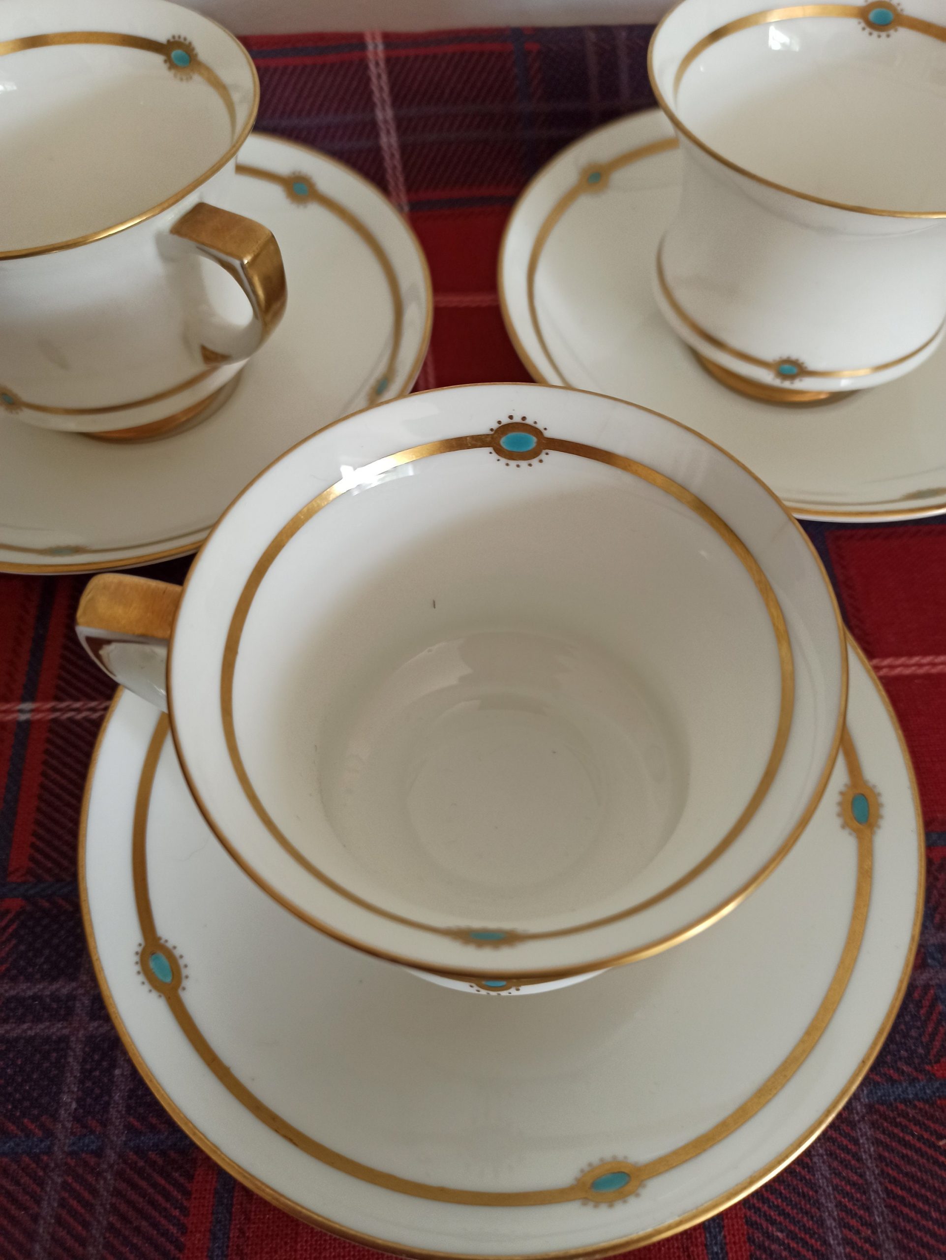 Art Deco Paragon Fine Bone China Teacups And Saucers. Very Good Condition. - Image 3