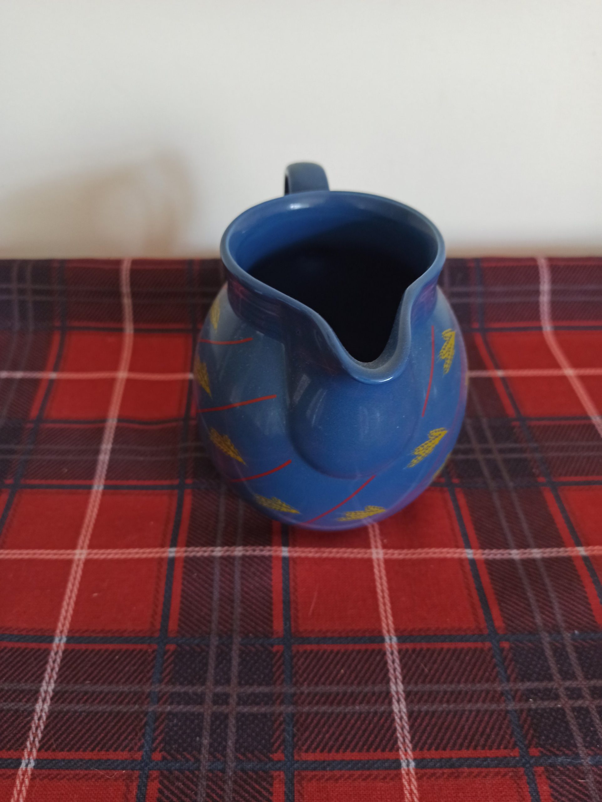 Retro Blue Horlicks Milk Jug Made By Churchill, England. Very Good Condition. 1970s. - Image 3