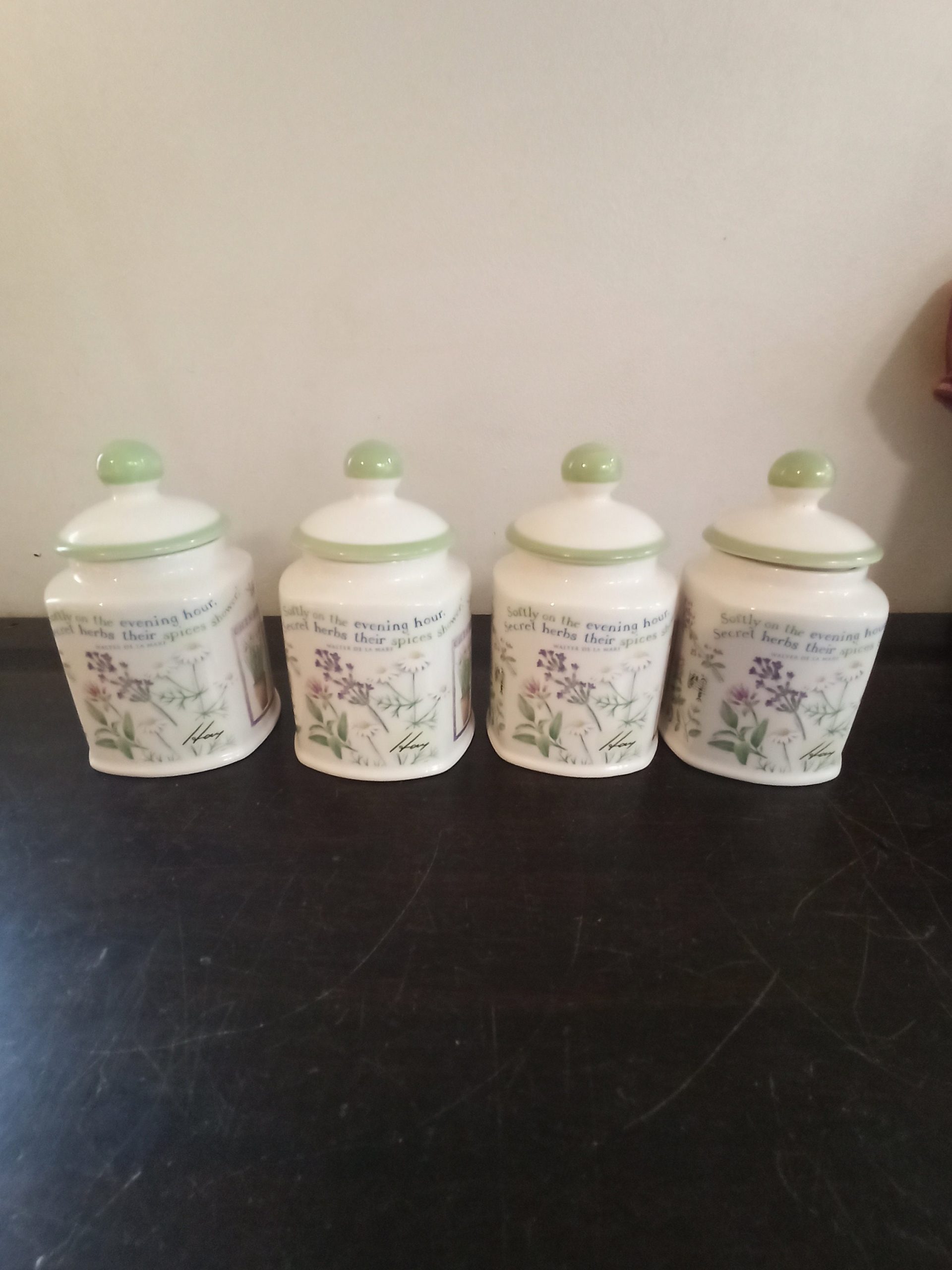 Vintage Boots Herbs And Spices Storage Jars By Judith Glover. - Image 2