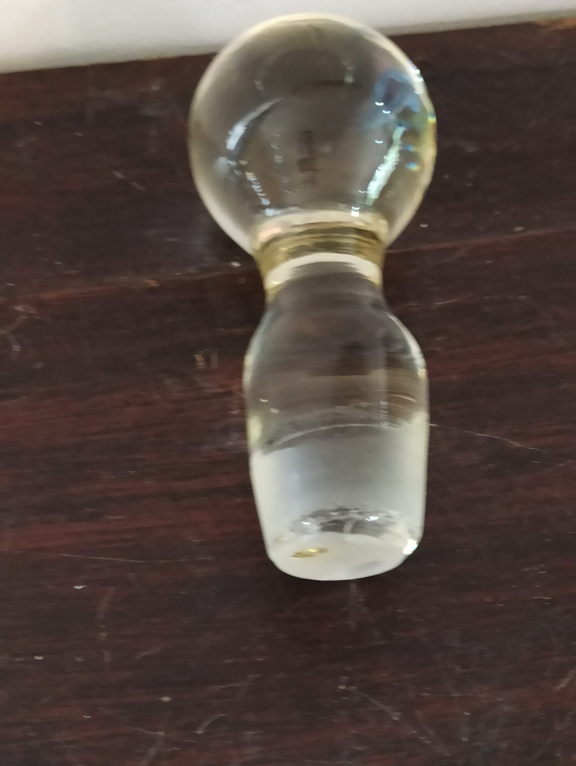 Vintage Plain Glass Flat Bottomed Decanter. - Image 9