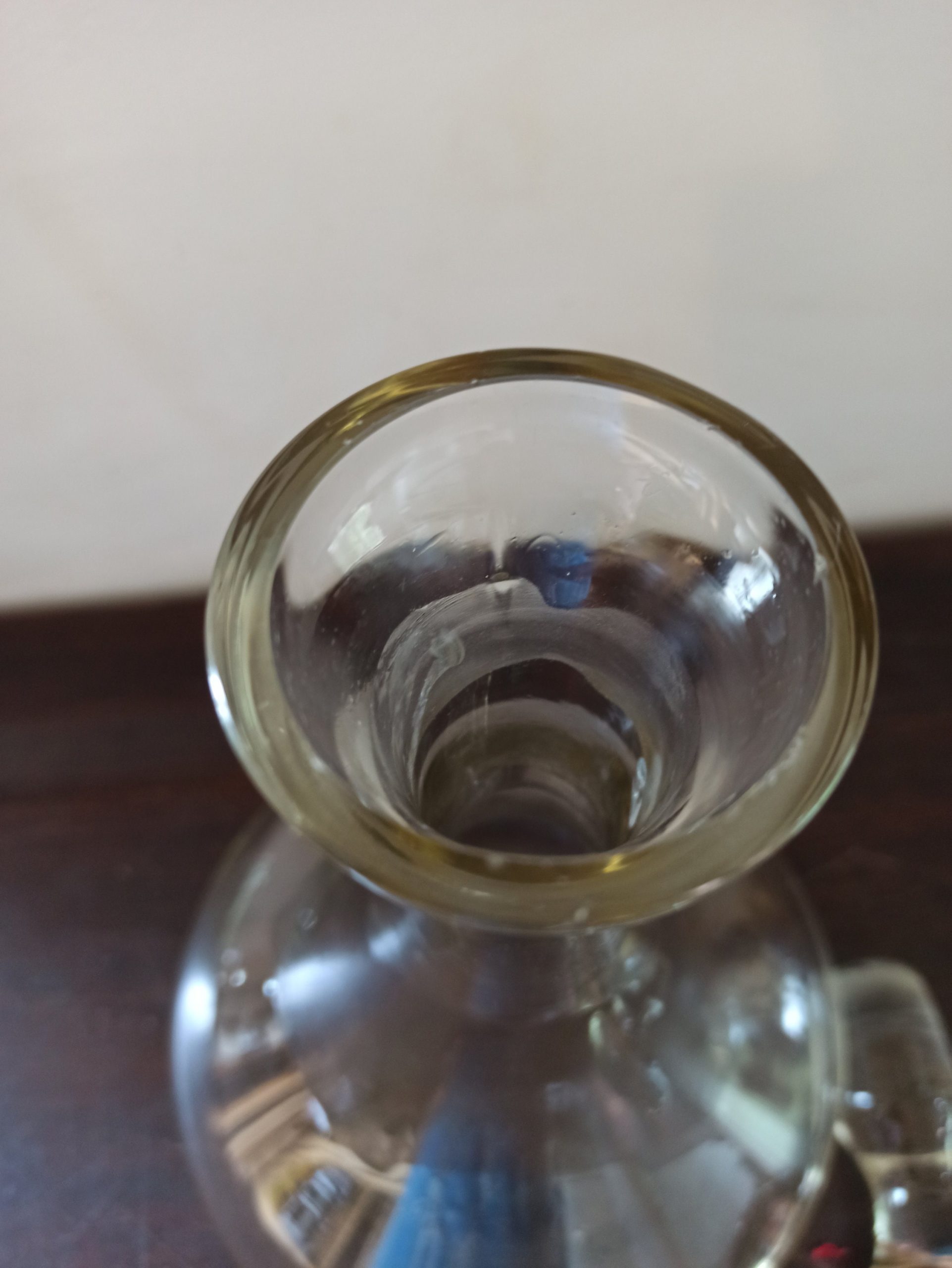 Vintage Plain Glass Flat Bottomed Decanter. - Image 5