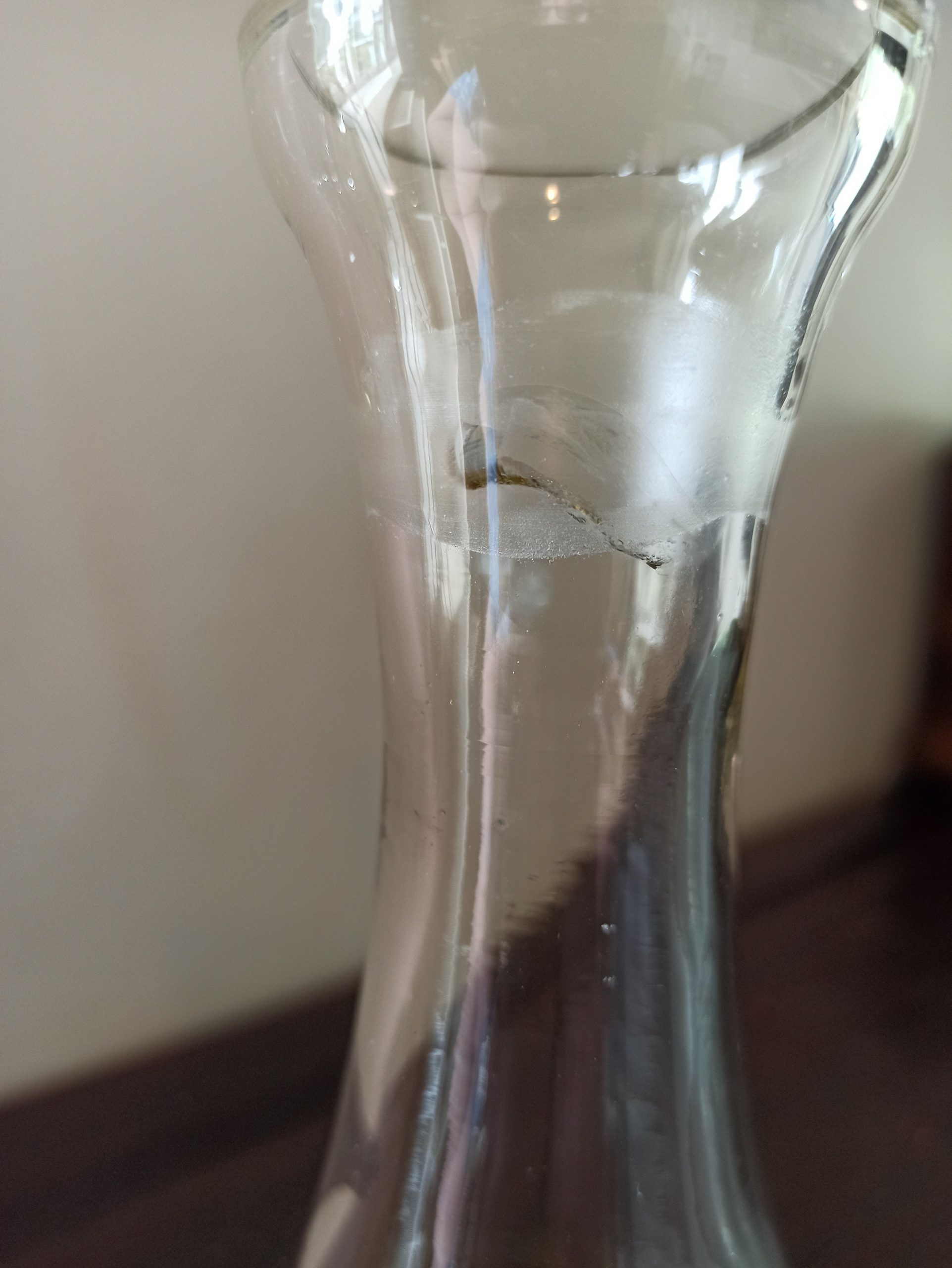 Vintage Plain Glass Flat Bottomed Decanter. - Image 10
