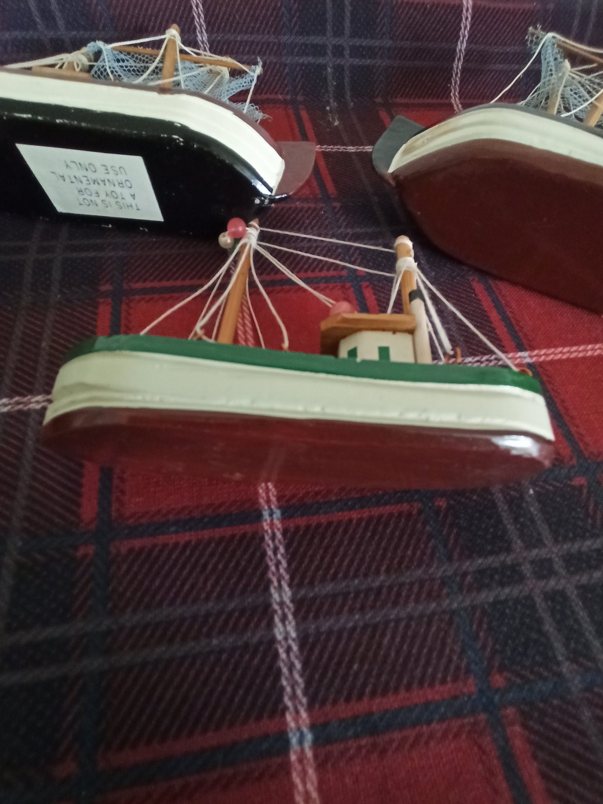 Set of 4 Model Sailing Ships. Good Condition. - Image 7