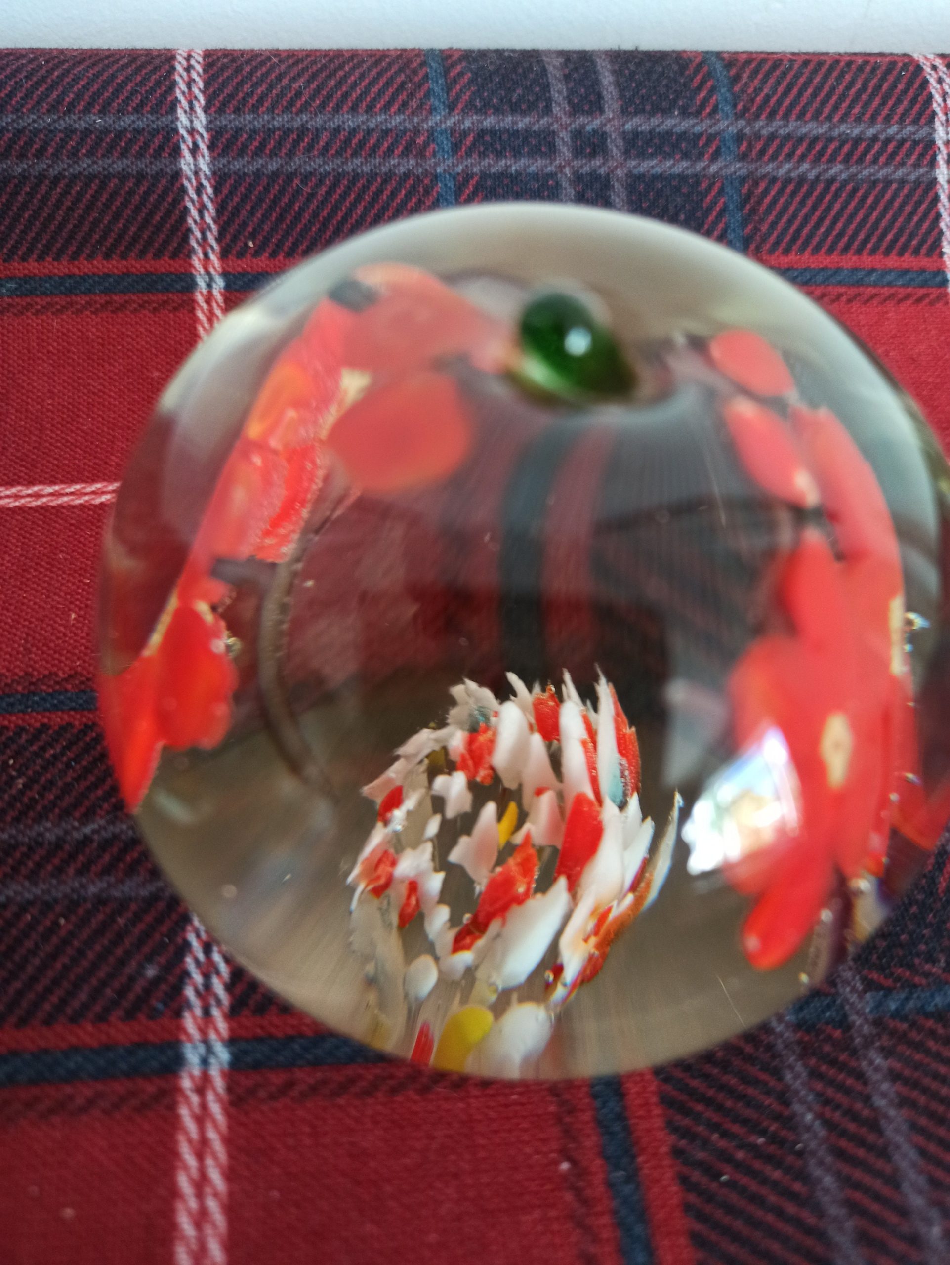 Pair of Orange Paperweights. Very Good Condition. - Image 5
