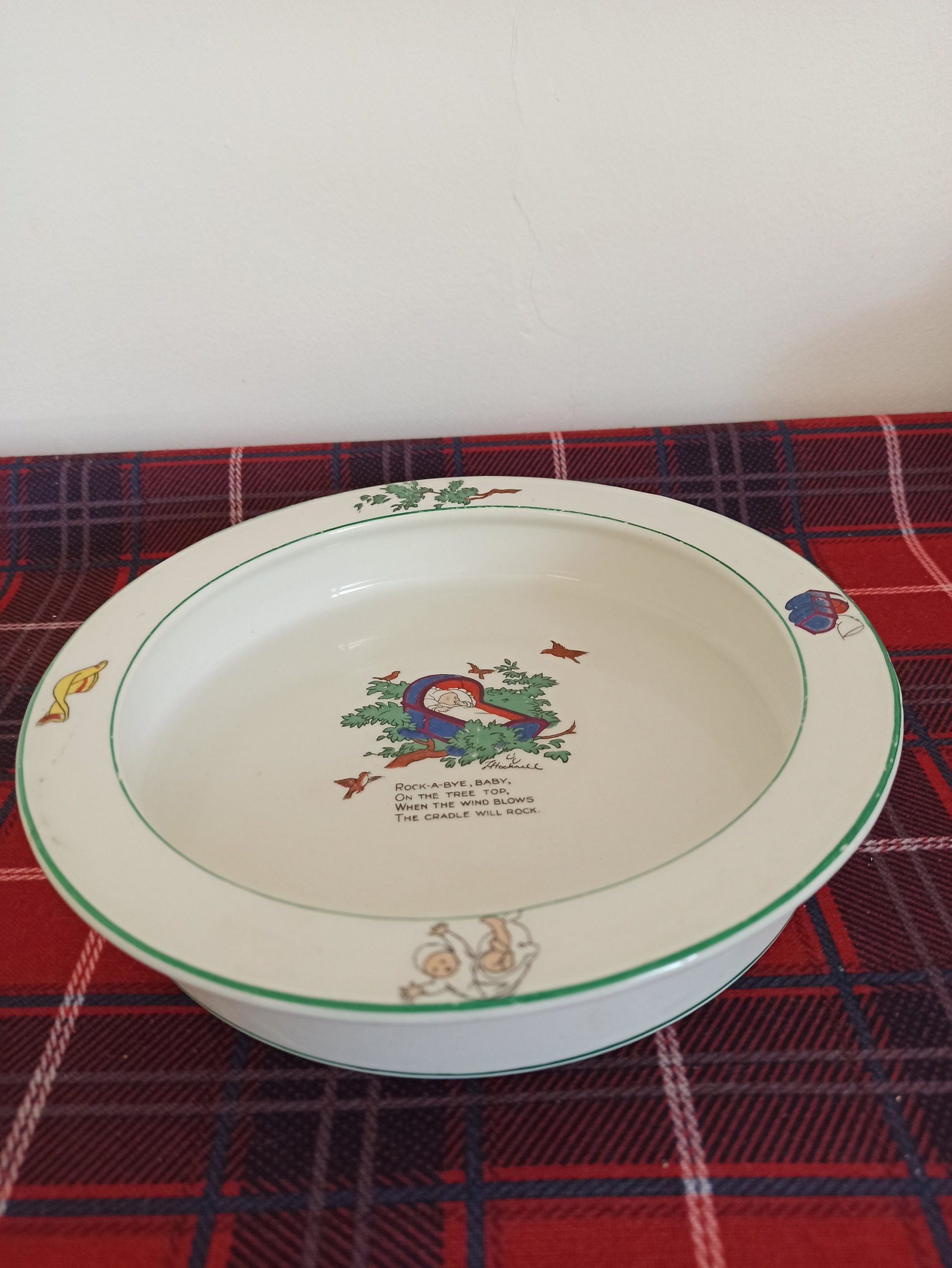 John Maddock & Sons, Rock A Bye Baby Feeding Bowl. 1880 - 1896. Very Good Condition. - Image 3