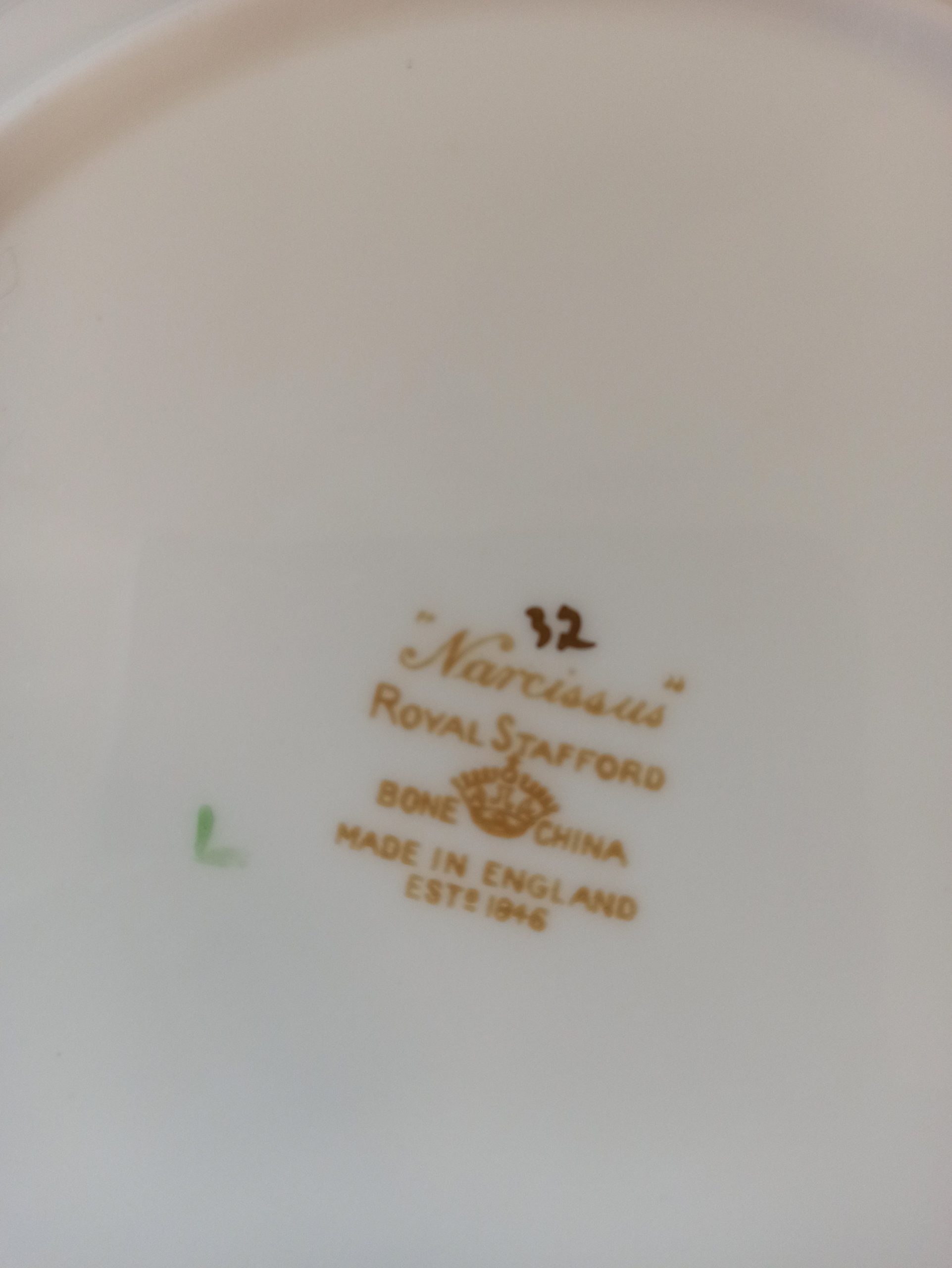 Narcissus Flower Decorative Plate. Made in Staffordshire England - Very Good Condition! - Image 8