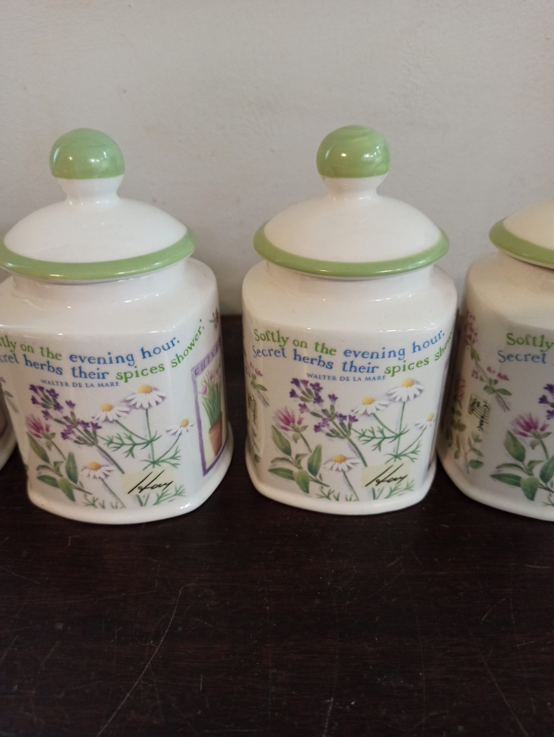 Vintage Boots Herbs And Spices Storage Jars By Judith Glover. - Image 4