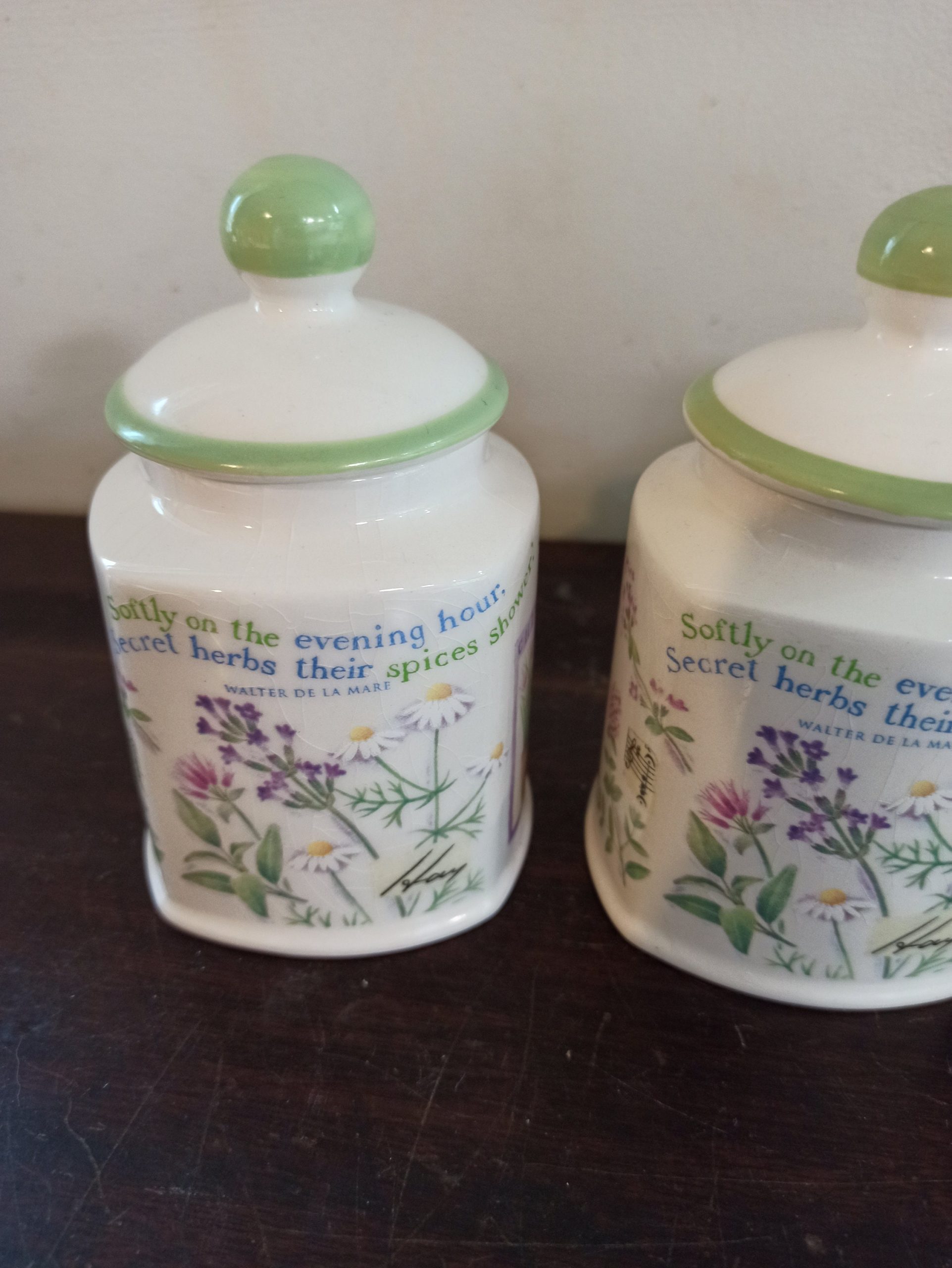 Vintage Boots Herbs And Spices Storage Jars By Judith Glover. - Image 3