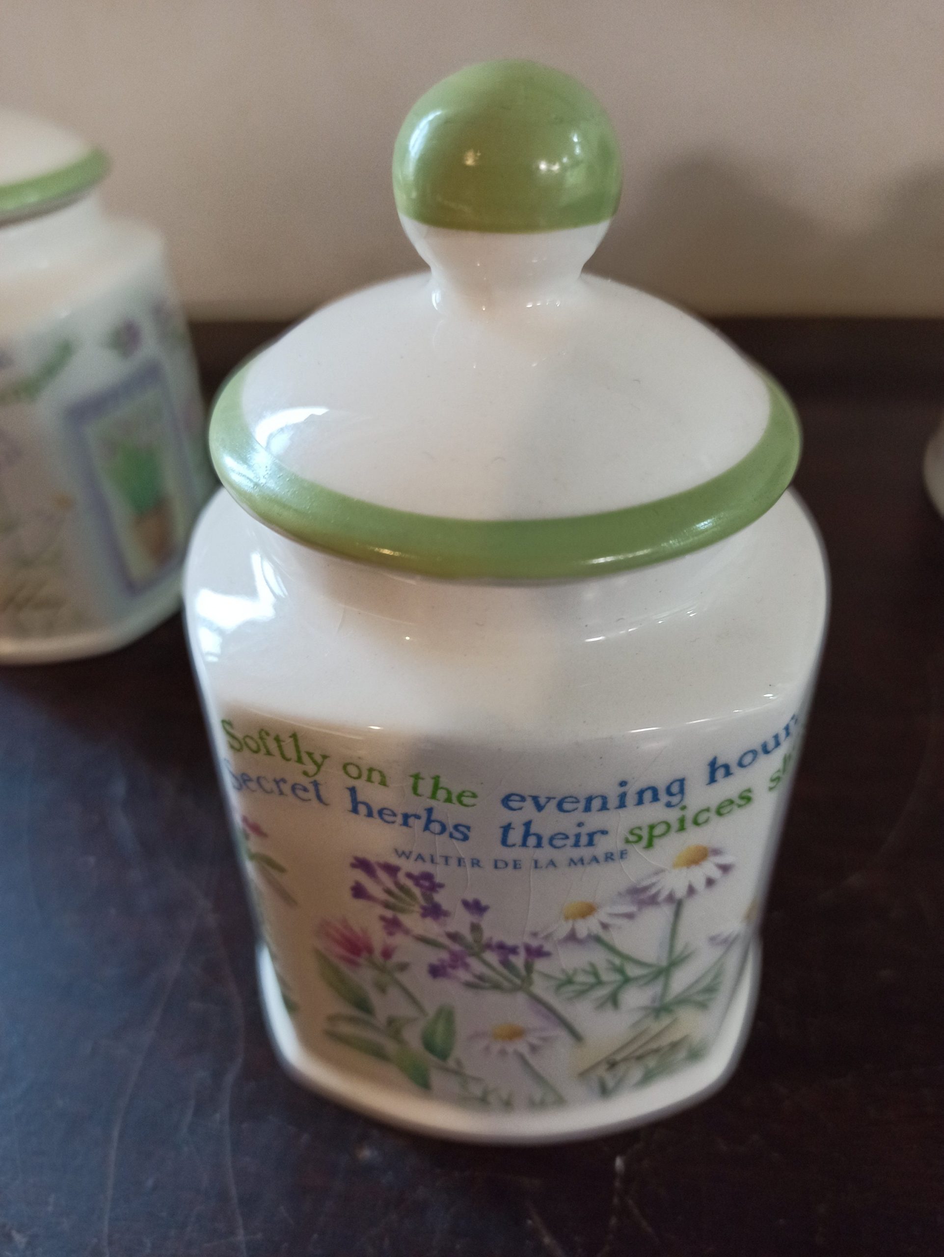 Vintage Boots Herbs And Spices Storage Jars By Judith Glover. - Image 8