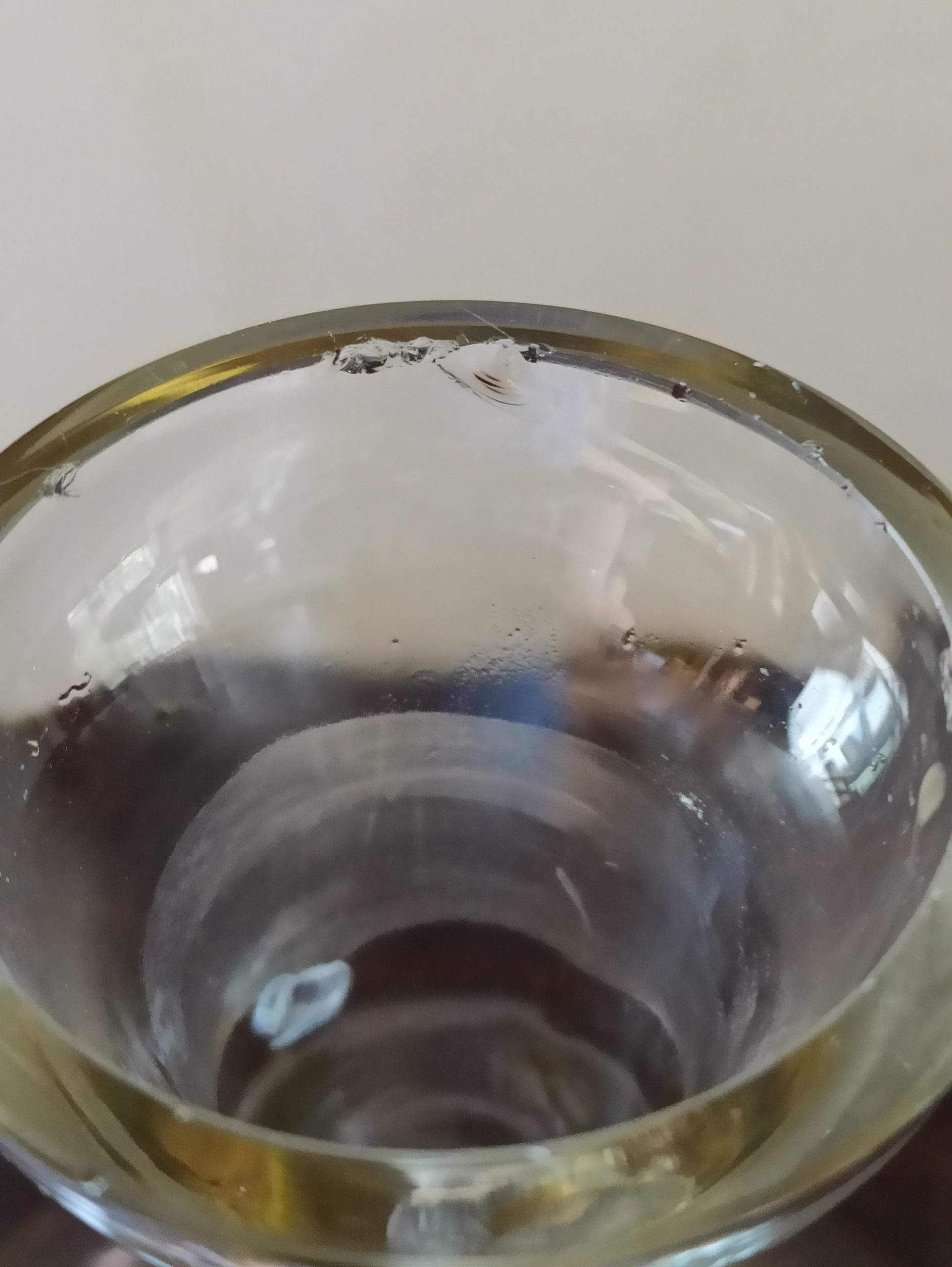 Vintage Plain Glass Flat Bottomed Decanter. - Image 6