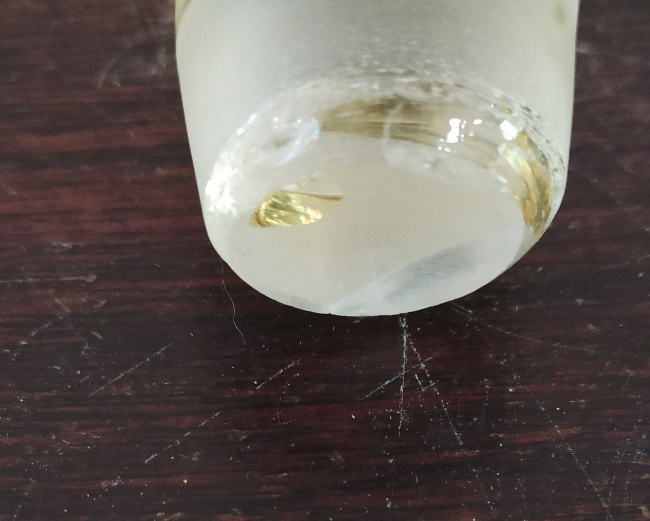Vintage Plain Glass Flat Bottomed Decanter. - Image 8