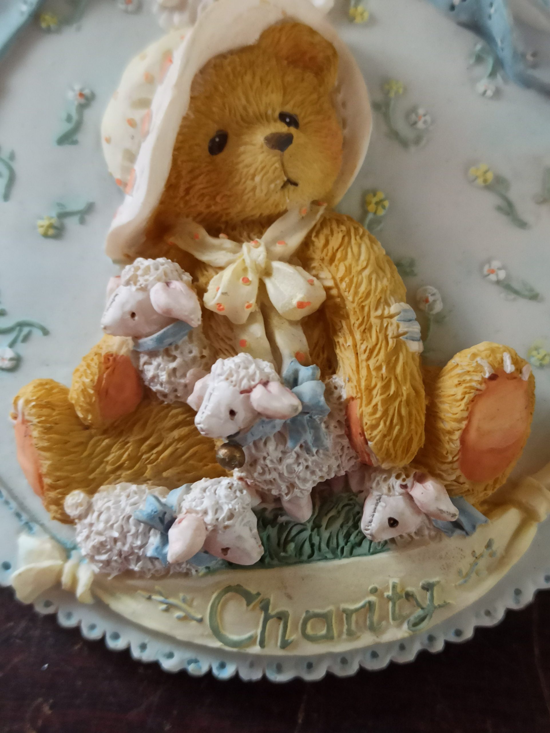 Cherished Teddy Wall Plaque "Charity". 1994. Excellent condition. Boxed. - Image 7