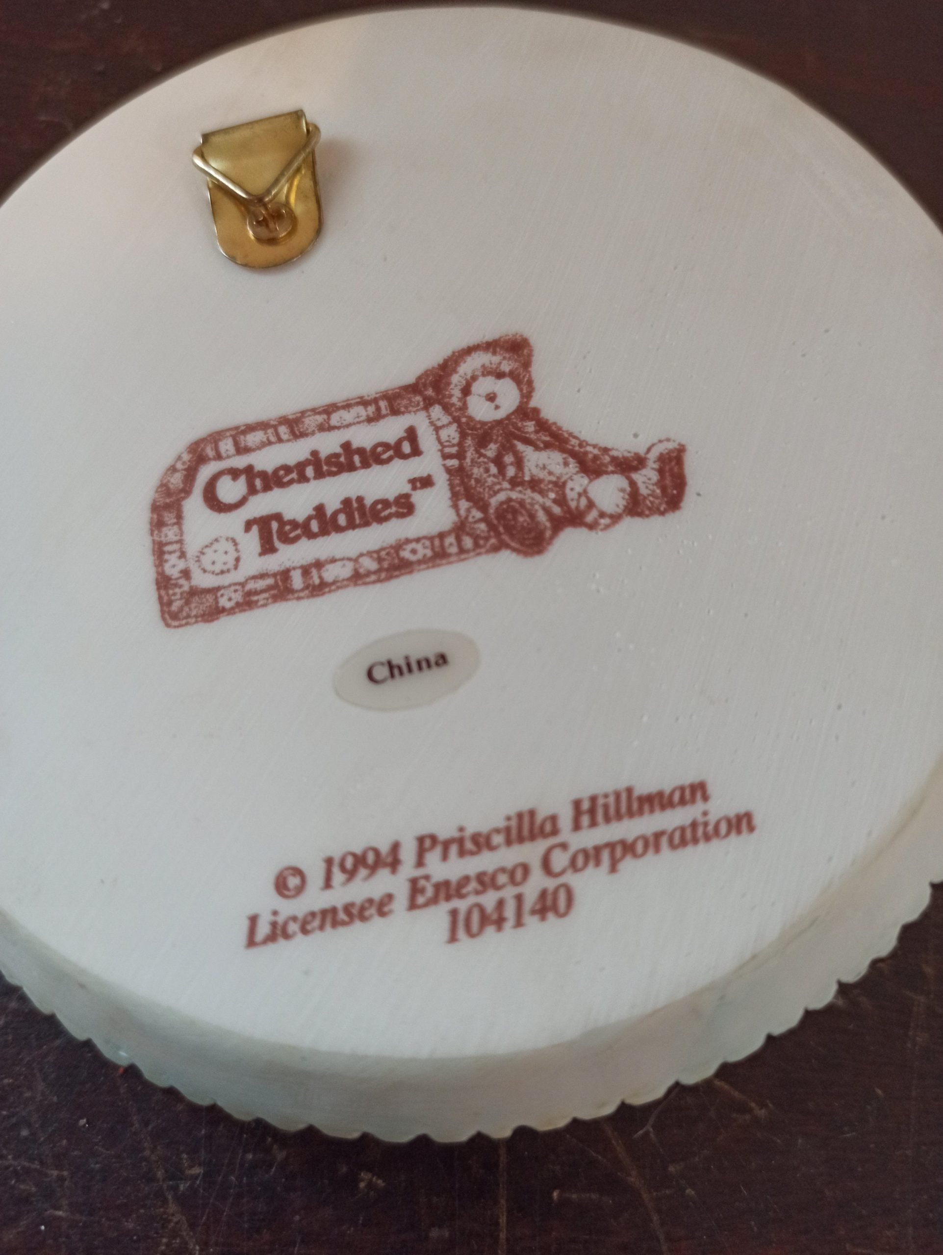 Cherished Teddy Wall Plaque "Charity". 1994. Excellent condition. Boxed. - Image 4