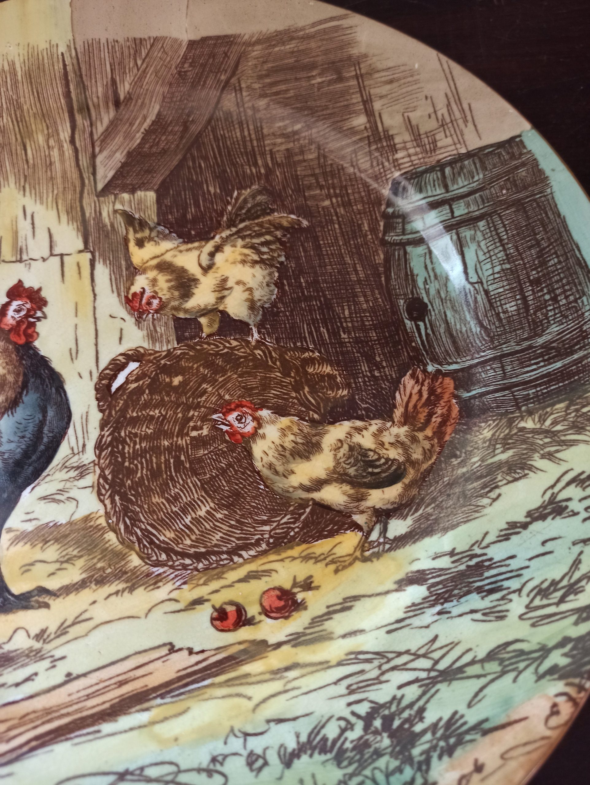 Vintage Chicken Decorative Cabinet Plate. Cauldon, England. - Image 6