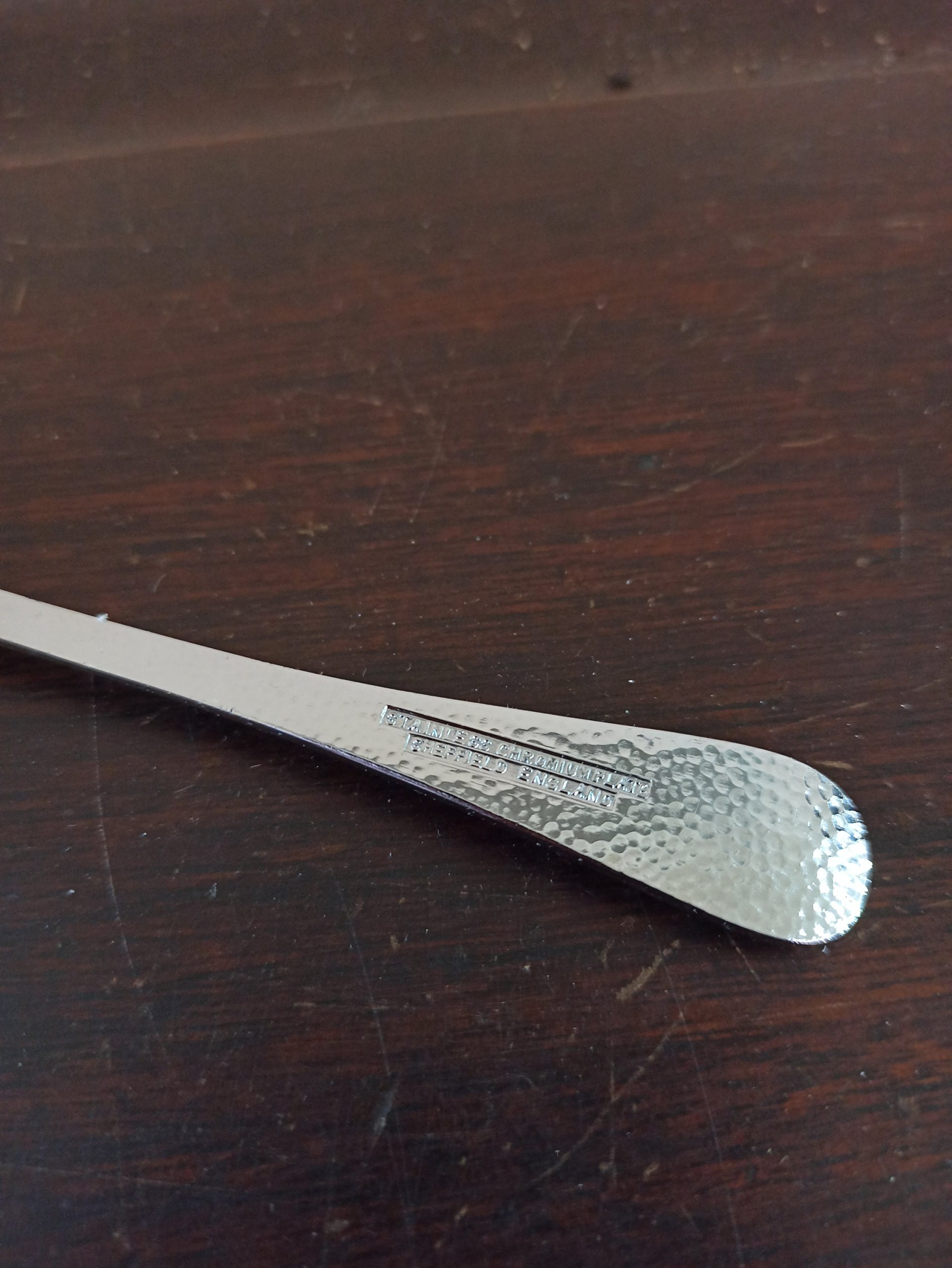 1950s Set of 6 Dessert Spoon And 1 Serving Spoon. Unused. Very Good condition. - Image 3