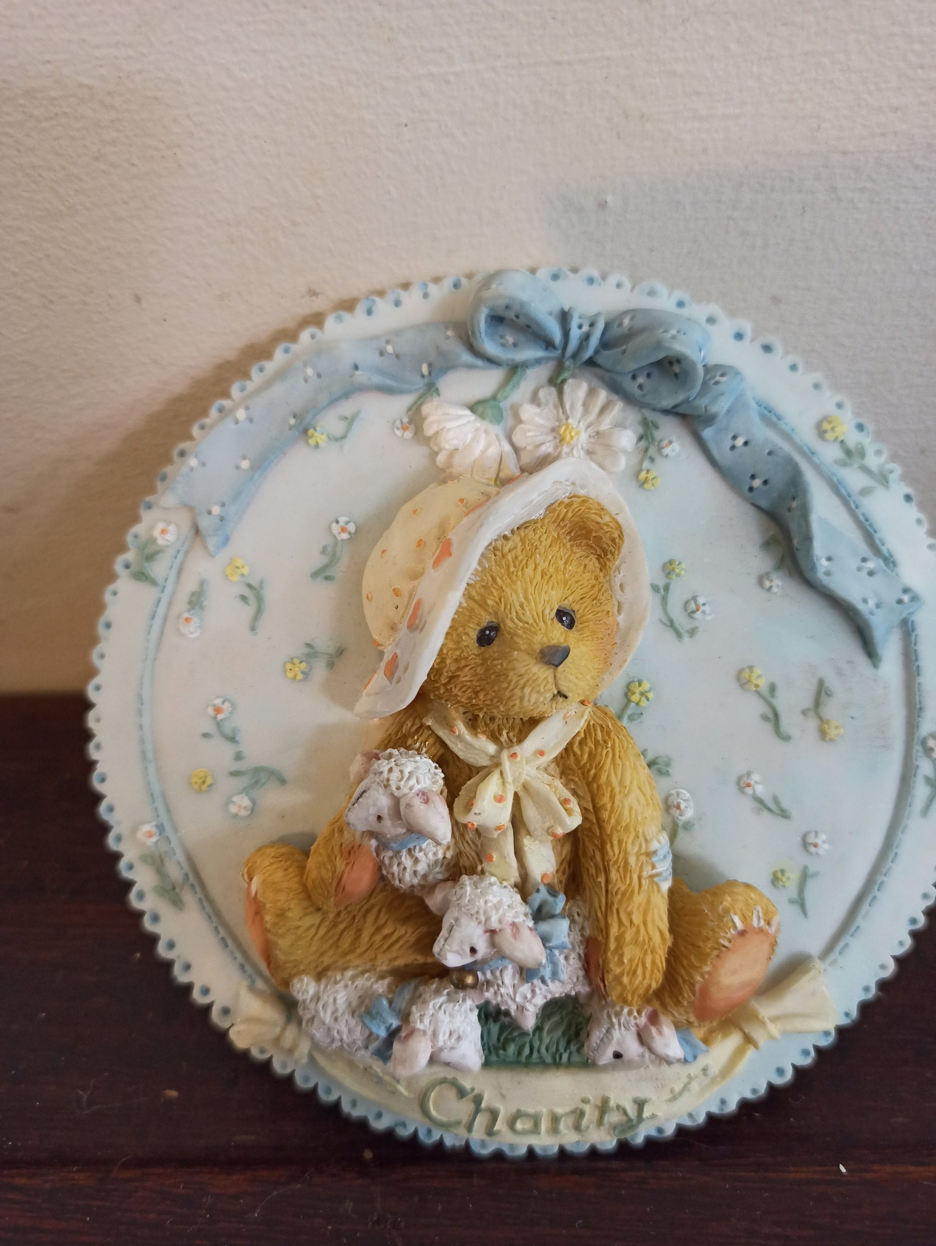 Cherished Teddy Wall Plaque "Charity". 1994. Excellent condition. Boxed. - Image 2
