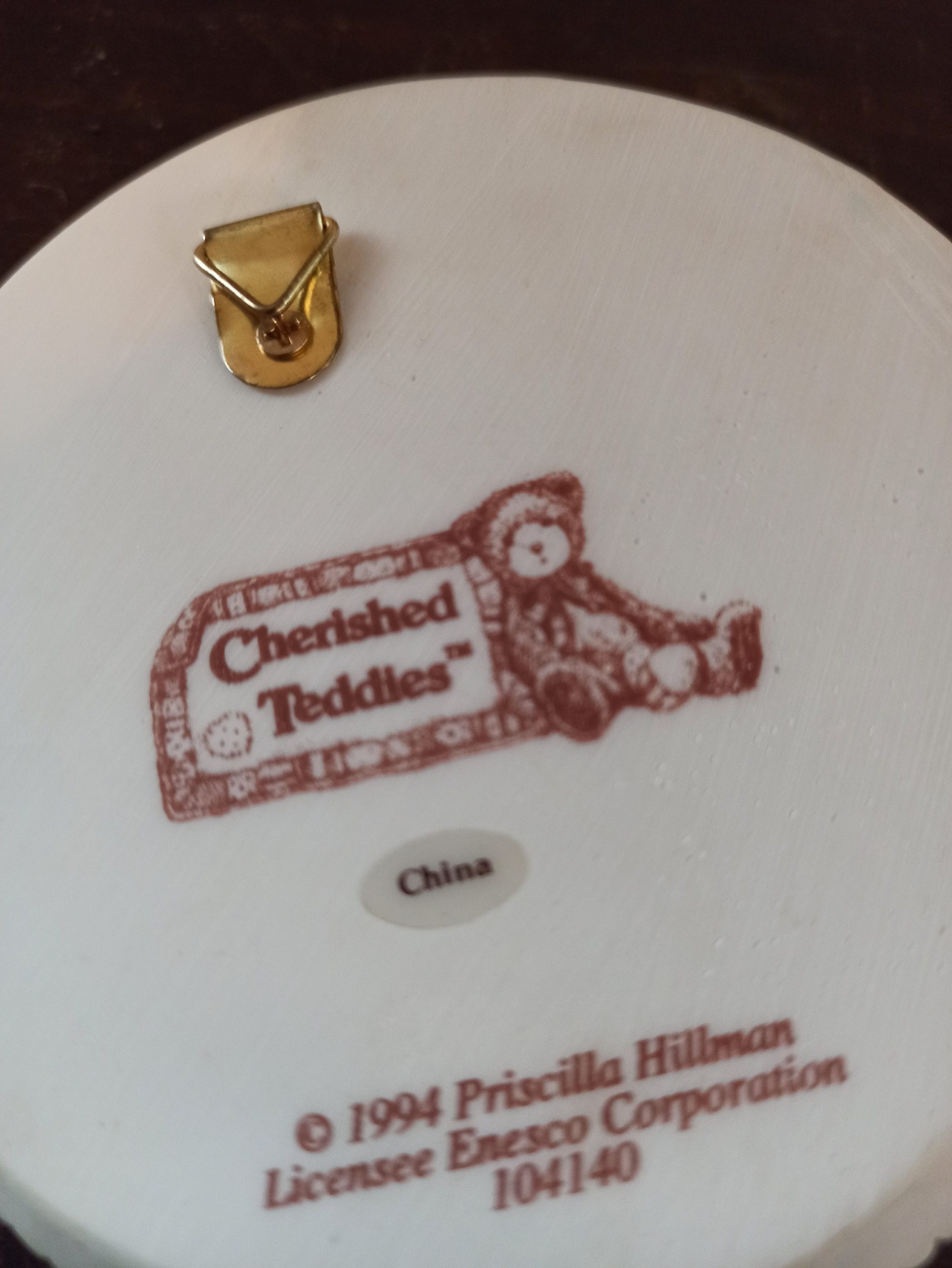 Cherished Teddy Wall Plaque "Charity". 1994. Excellent condition. Boxed. - Image 3