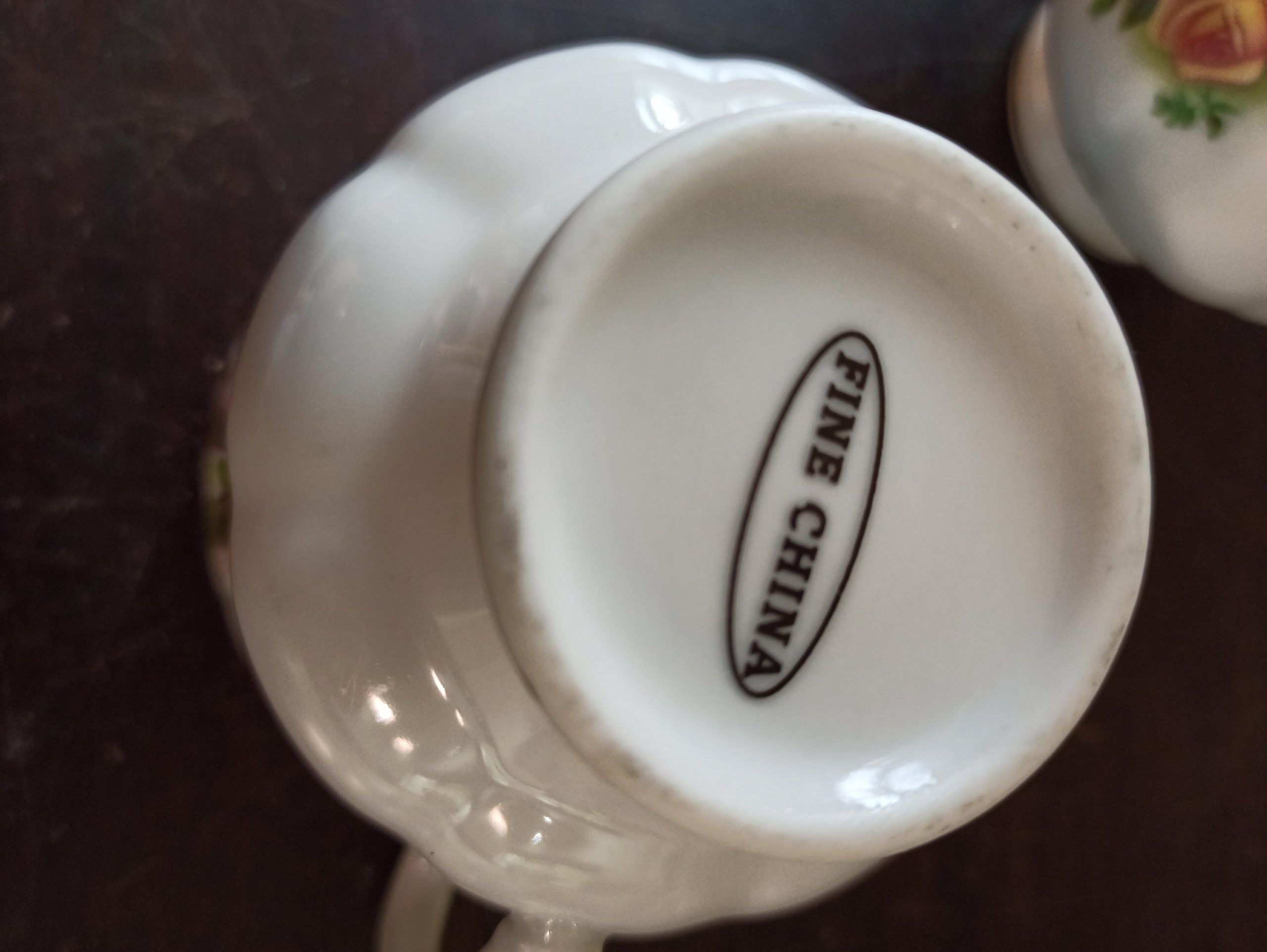 Pair of Floral Teacups. No Saucers. - Image 8