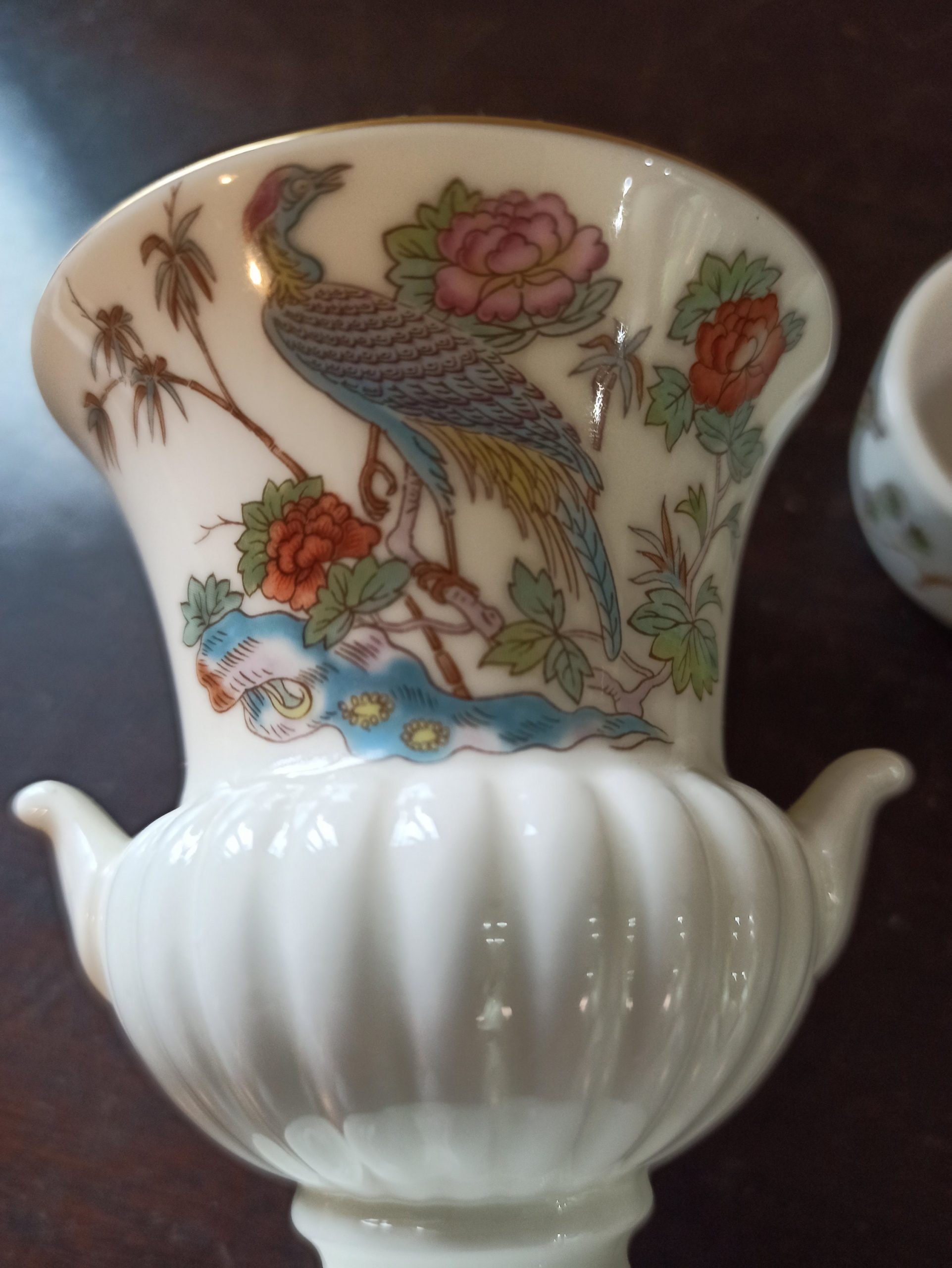 Wedgewood Ornamental Kutani Crane Urn and A Small Pill Box. Very Good Condition. - Image 8