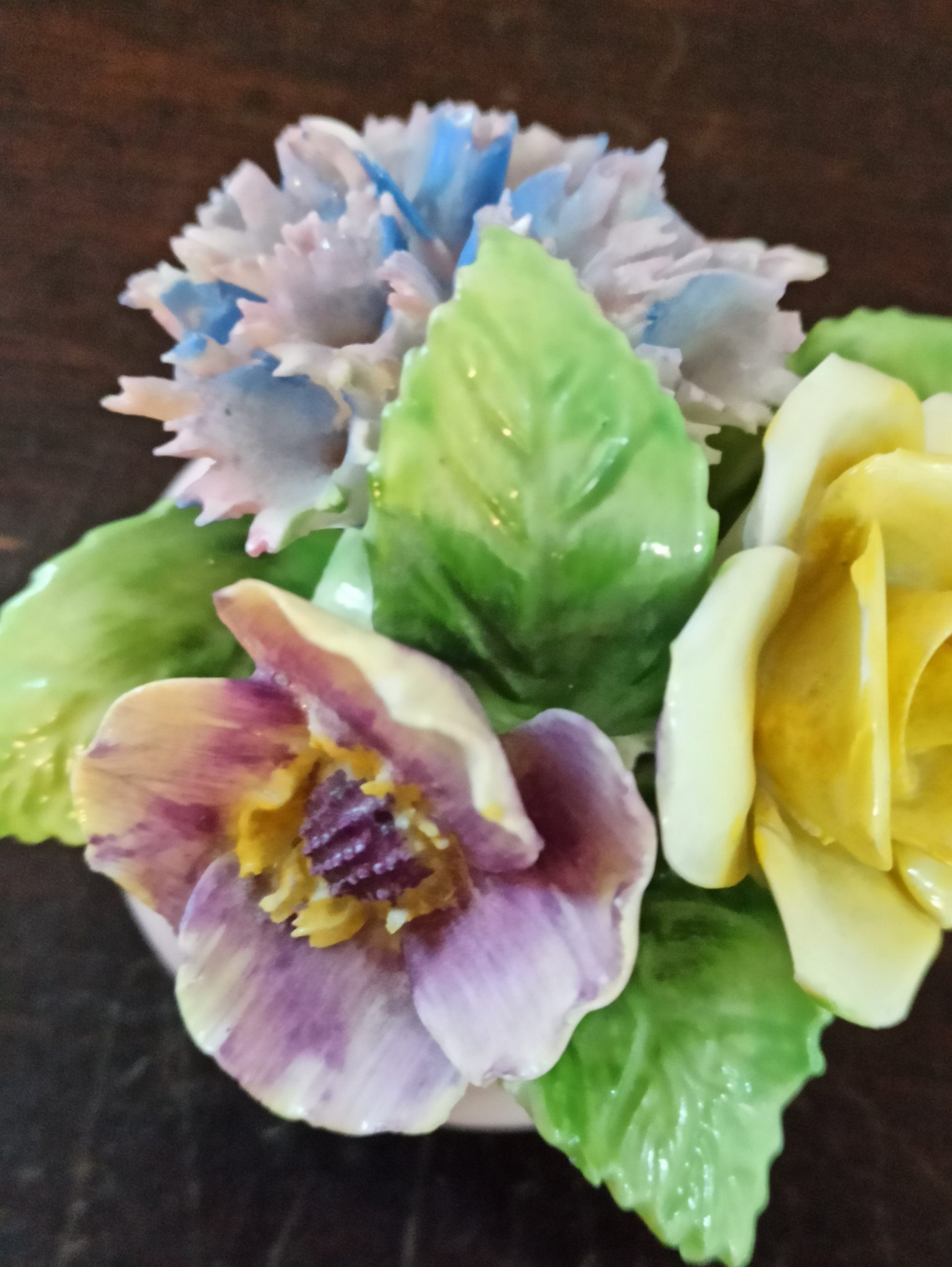 Two Small Pink Floral Bouquet Ornaments - Image 6