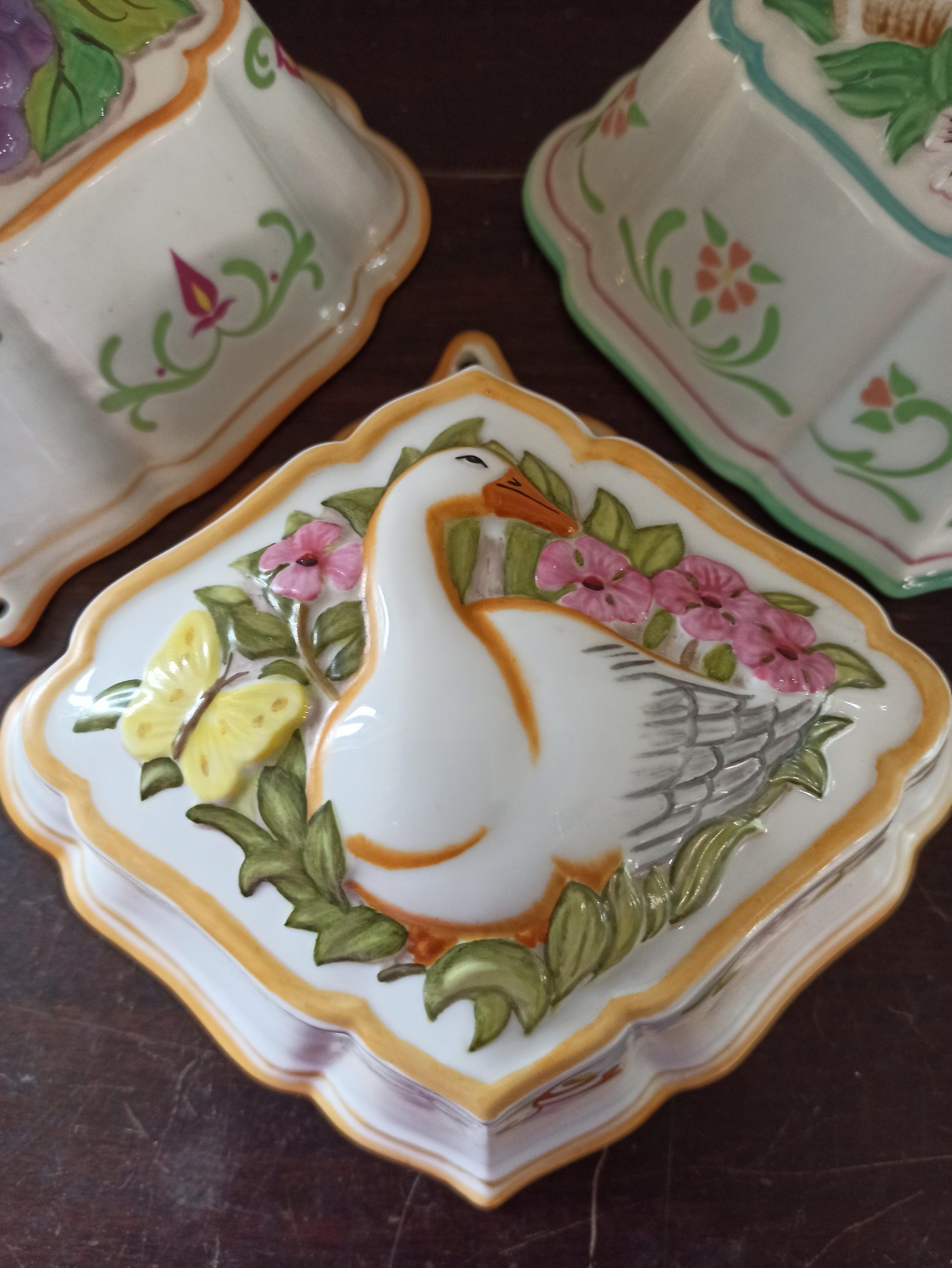 Set of 3 Vintage Jelly Moulds. The Franklin Mint. Le Cordon Bleu. Excellent Condition. - Image 4