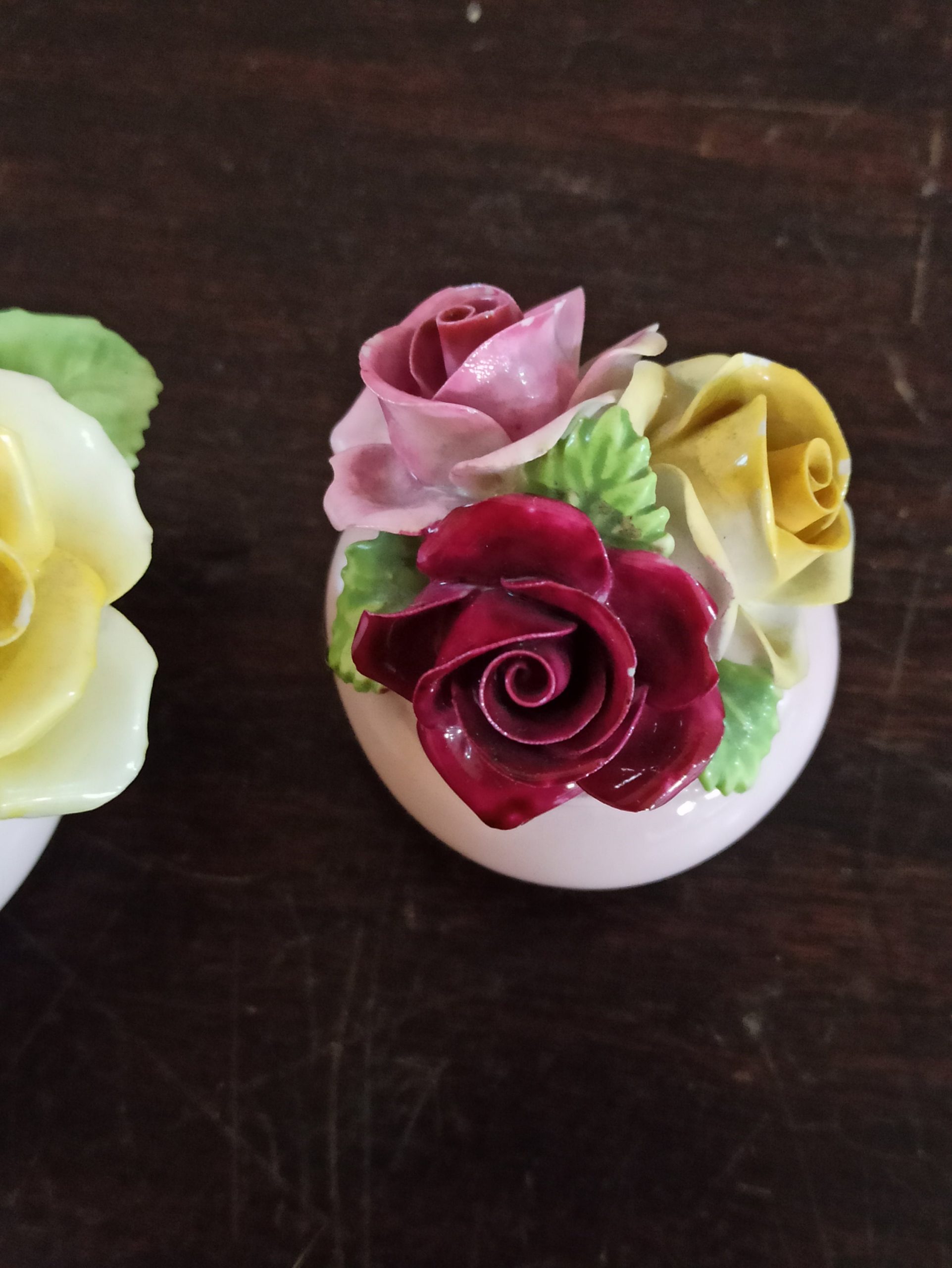 Two Small Pink Floral Bouquet Ornaments - Image 9
