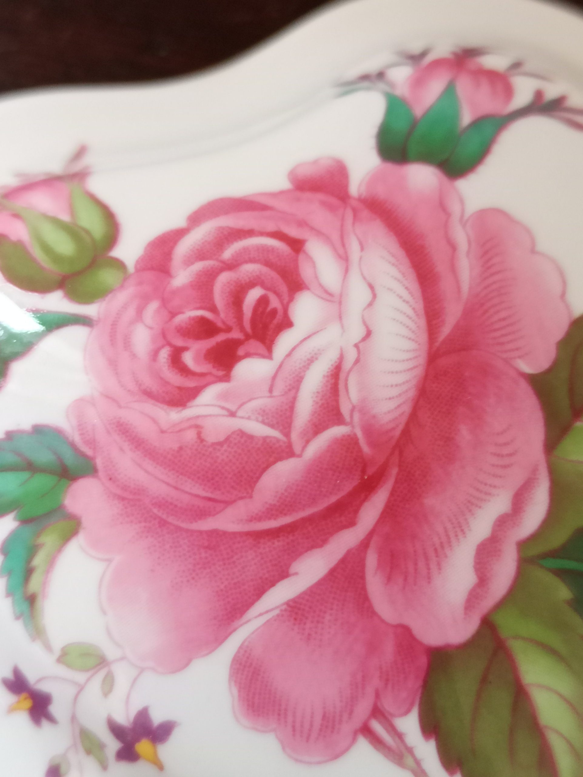 Vintage Spode Floral Heart Shaped Trinket Box. Very Good Condition. - Image 7