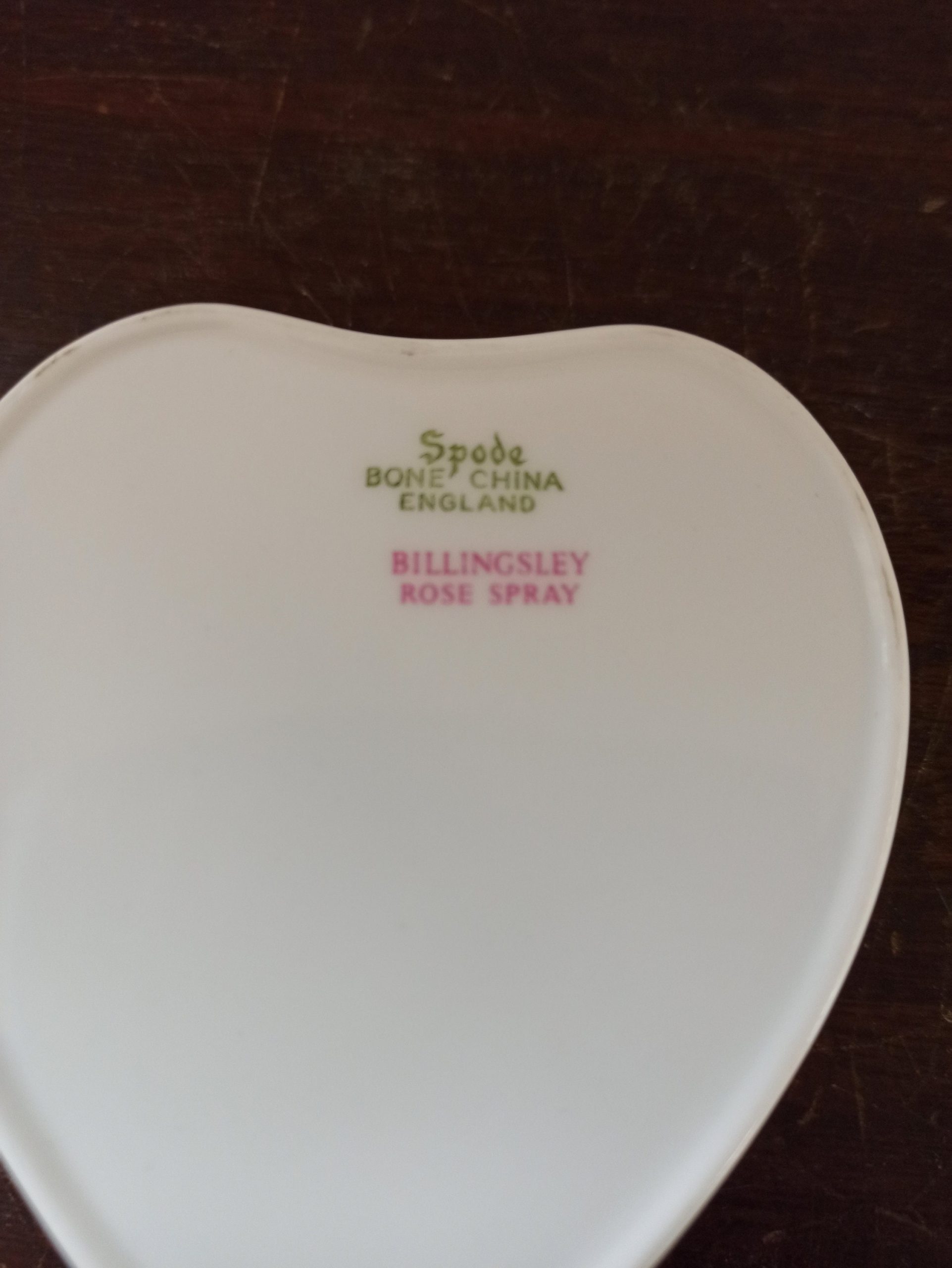 Vintage Spode Floral Heart Shaped Trinket Box. Very Good Condition. - Image 9