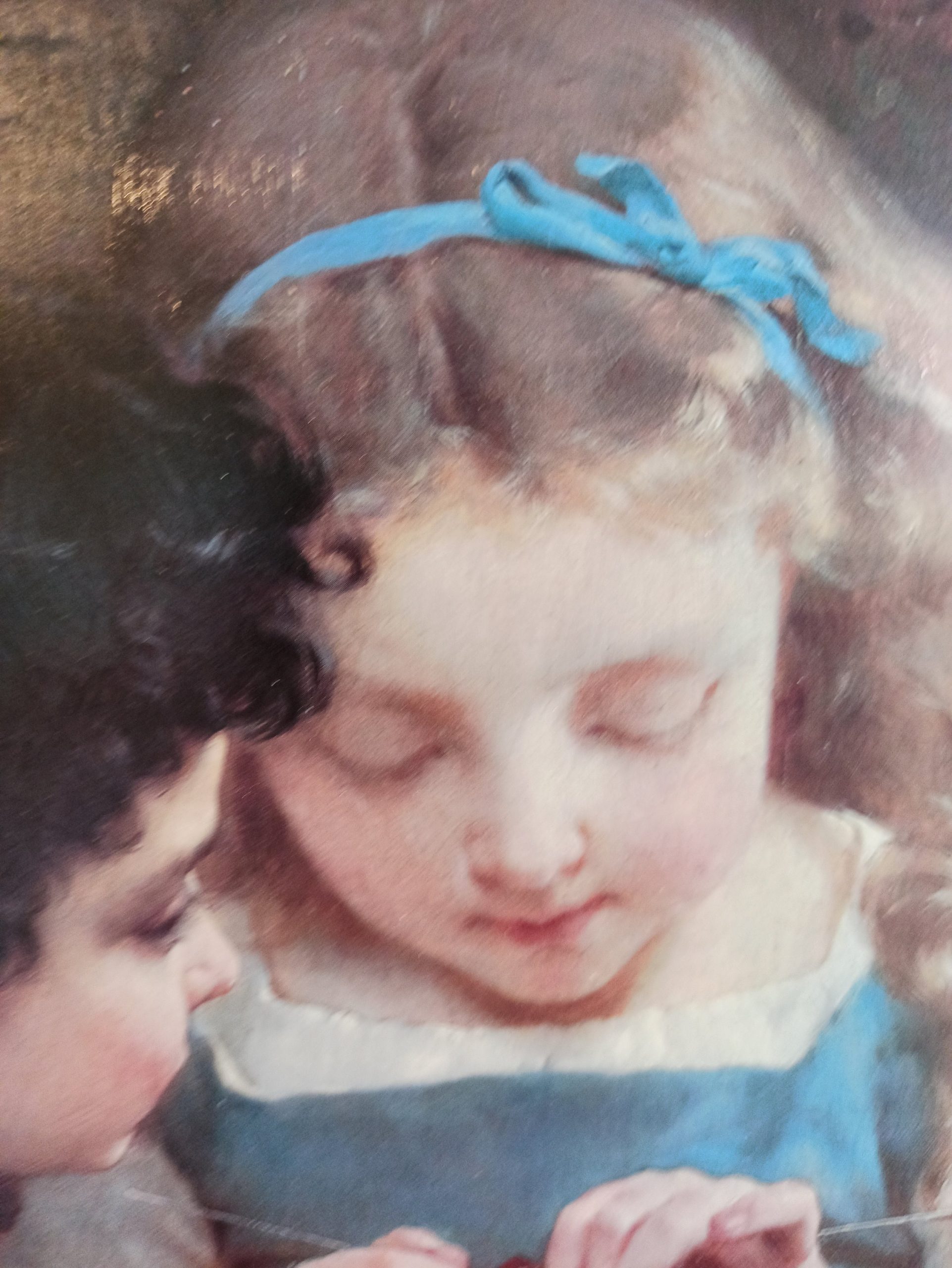A Vintage Framed Print of the Artwork of Emile Munier in 1874. 'A Special Moment'. Very Large. Very Good To Excellent Condition. - Image 2